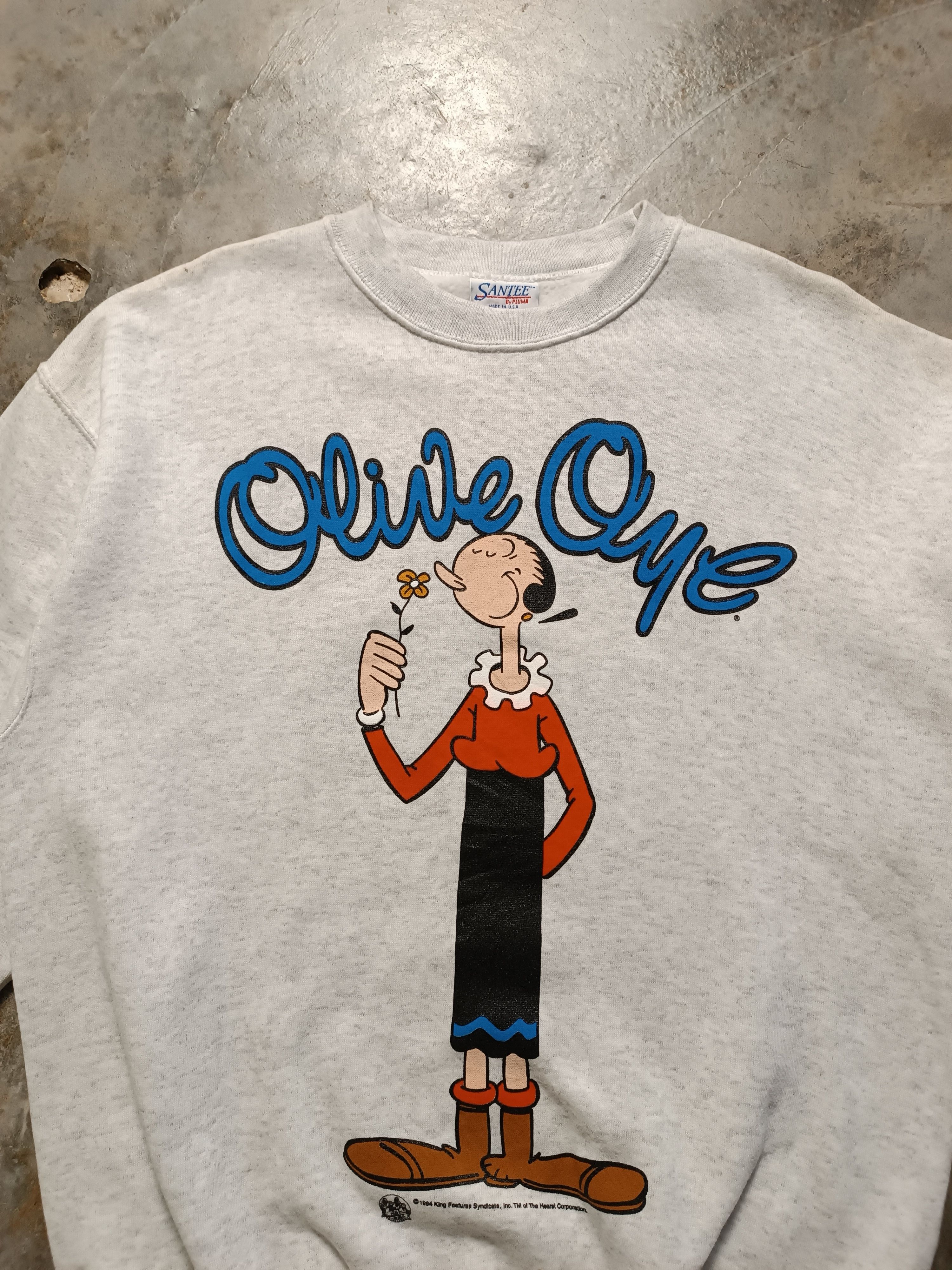 Vintage Vintage Popeye Olive Oyl Cartoon Sweatshirt Size US L / EU 52-54 / 3 - 2 Thumbnail
