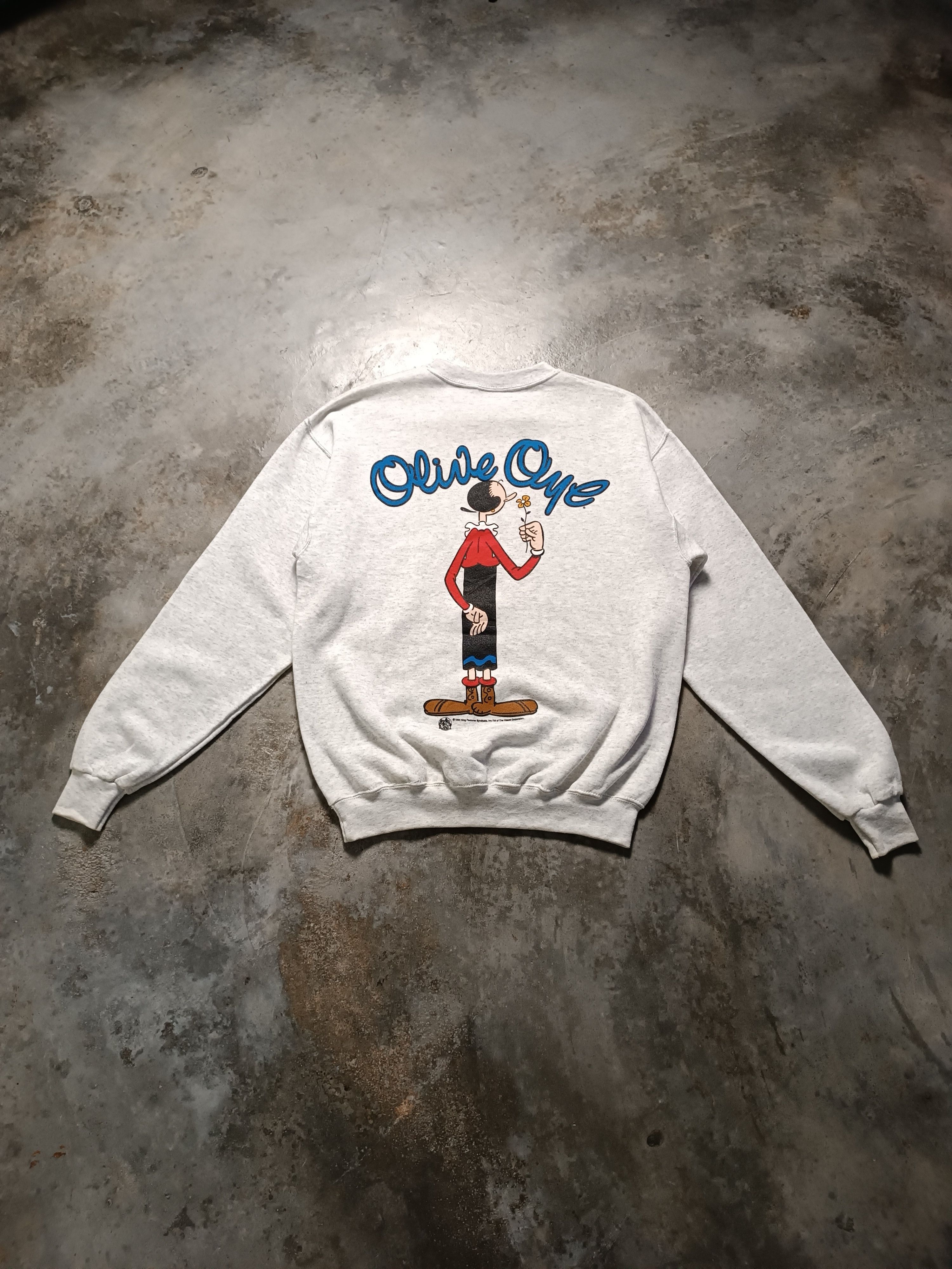 Vintage Vintage Popeye Olive Oyl Cartoon Sweatshirt Size US L / EU 52-54 / 3 - 4 Thumbnail