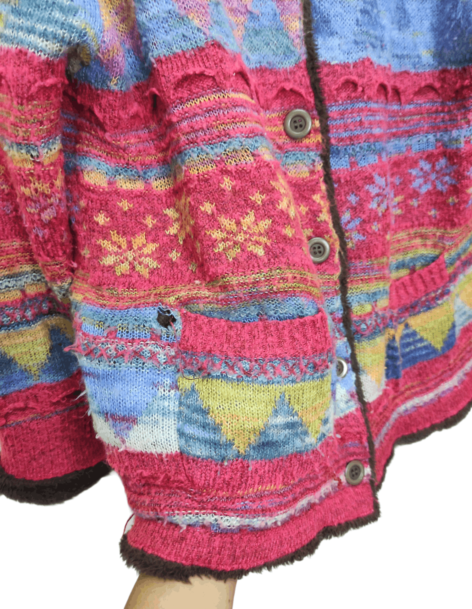 Japanese Brand Unbranded Colourful Knit Button Up Cardigan Coogi Style Size US M / EU 48-50 / 2 - 6 Thumbnail