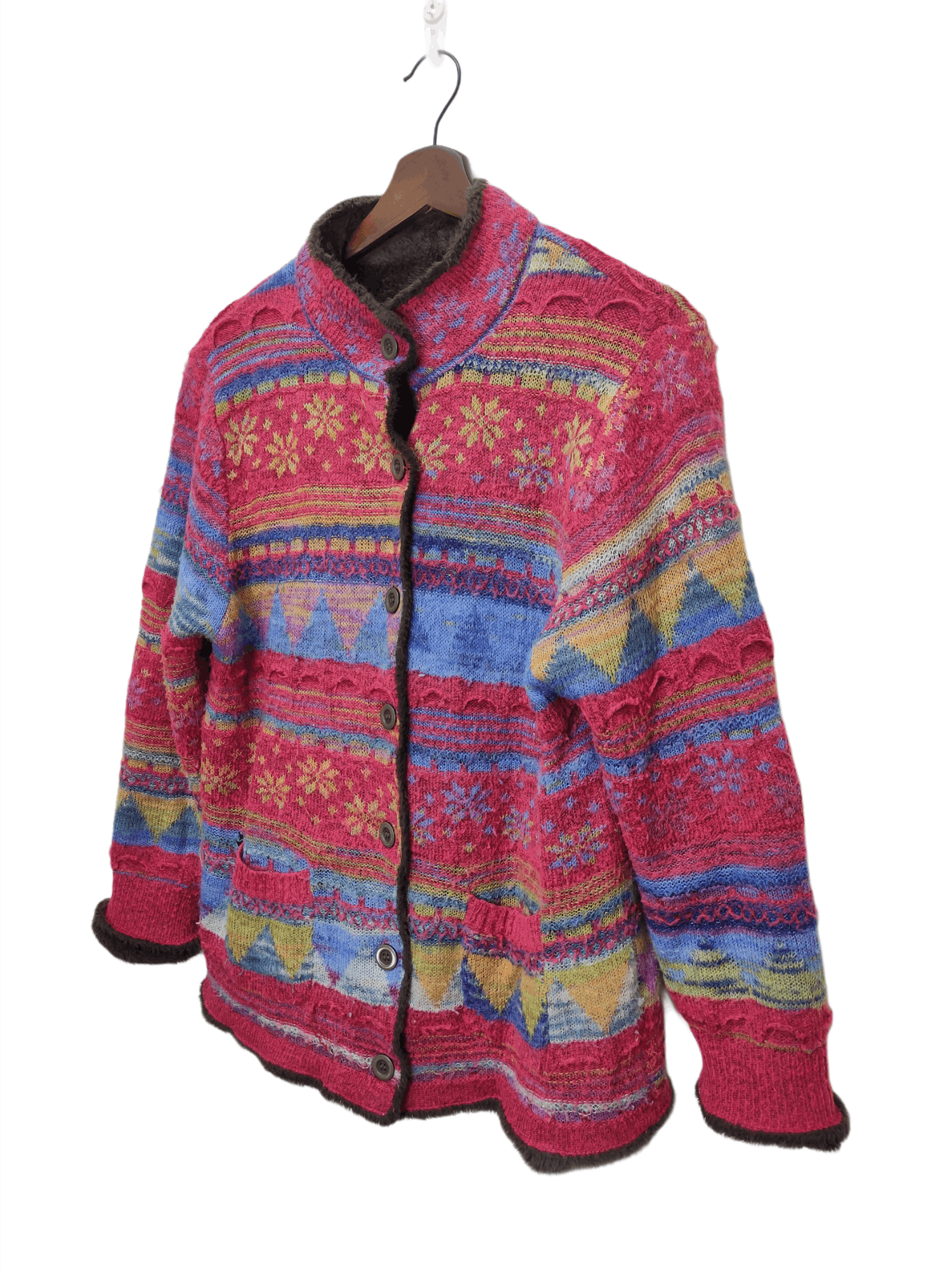 Japanese Brand Unbranded Colourful Knit Button Up Cardigan Coogi Style Size US M / EU 48-50 / 2 - 3 Thumbnail