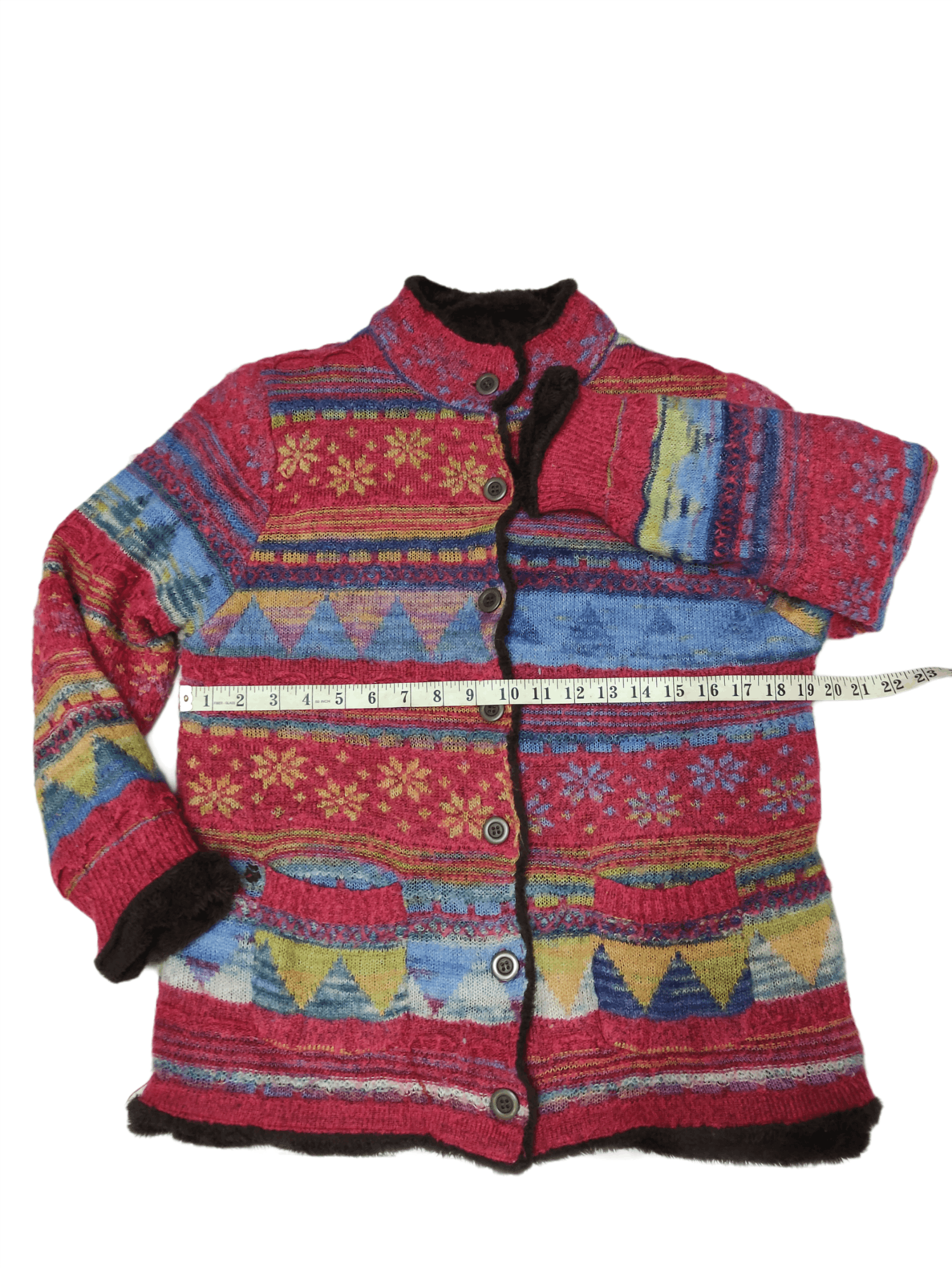 Japanese Brand Unbranded Colourful Knit Button Up Cardigan Coogi Style Size US M / EU 48-50 / 2 - 9 Thumbnail