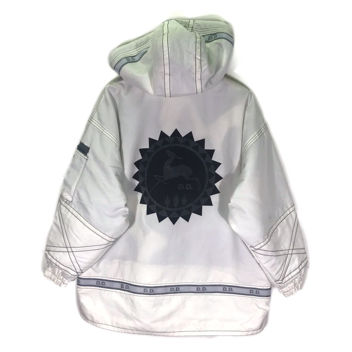 Descente Vintage D.D By Descente Big Logo Hooded Ski Jackets Size US M / EU 48-50 / 2 - 2 Thumbnail