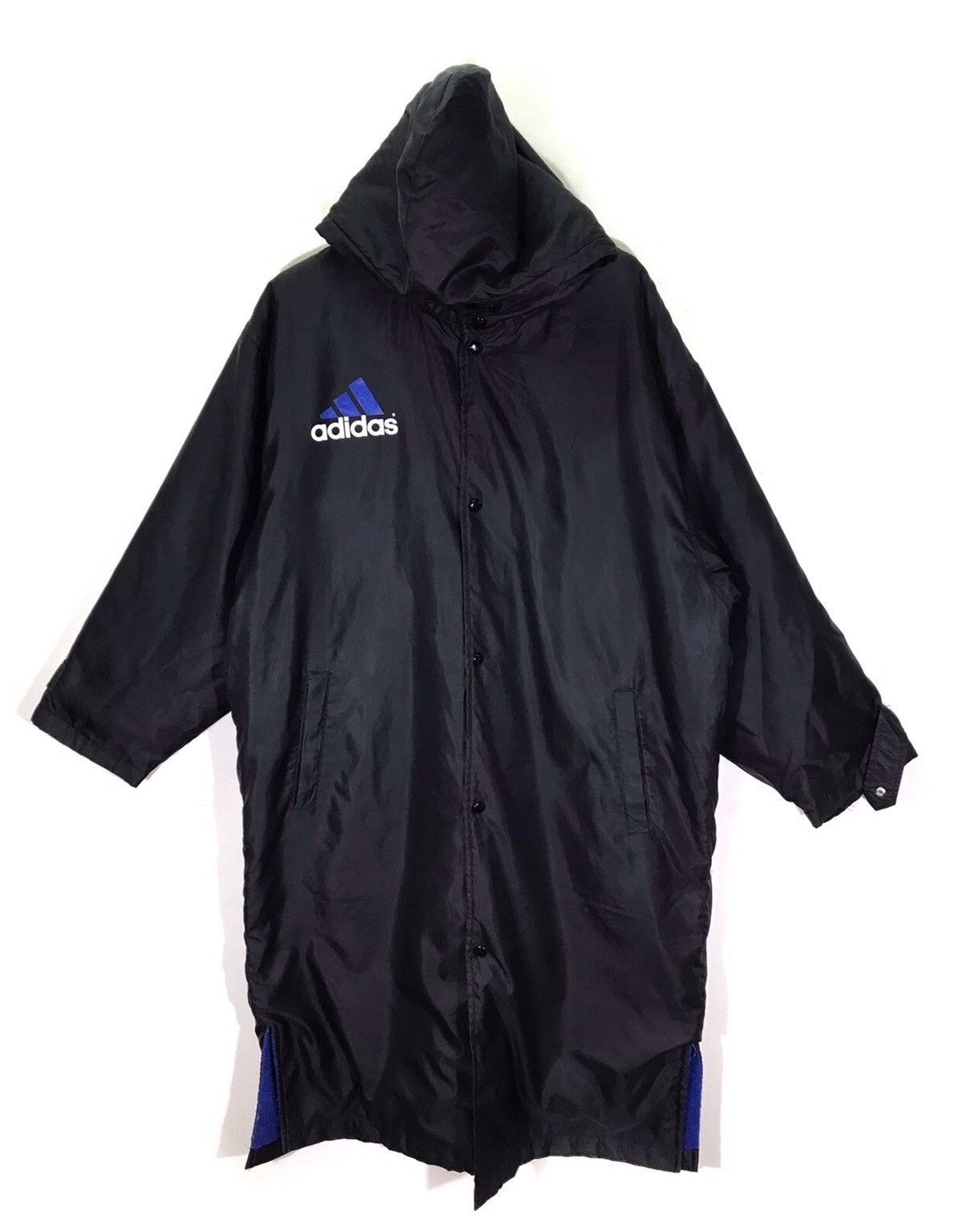 Adidas Vintage Adidas Big Logo Long Jacket Size US XL / EU 56 / 4 - 2 Thumbnail