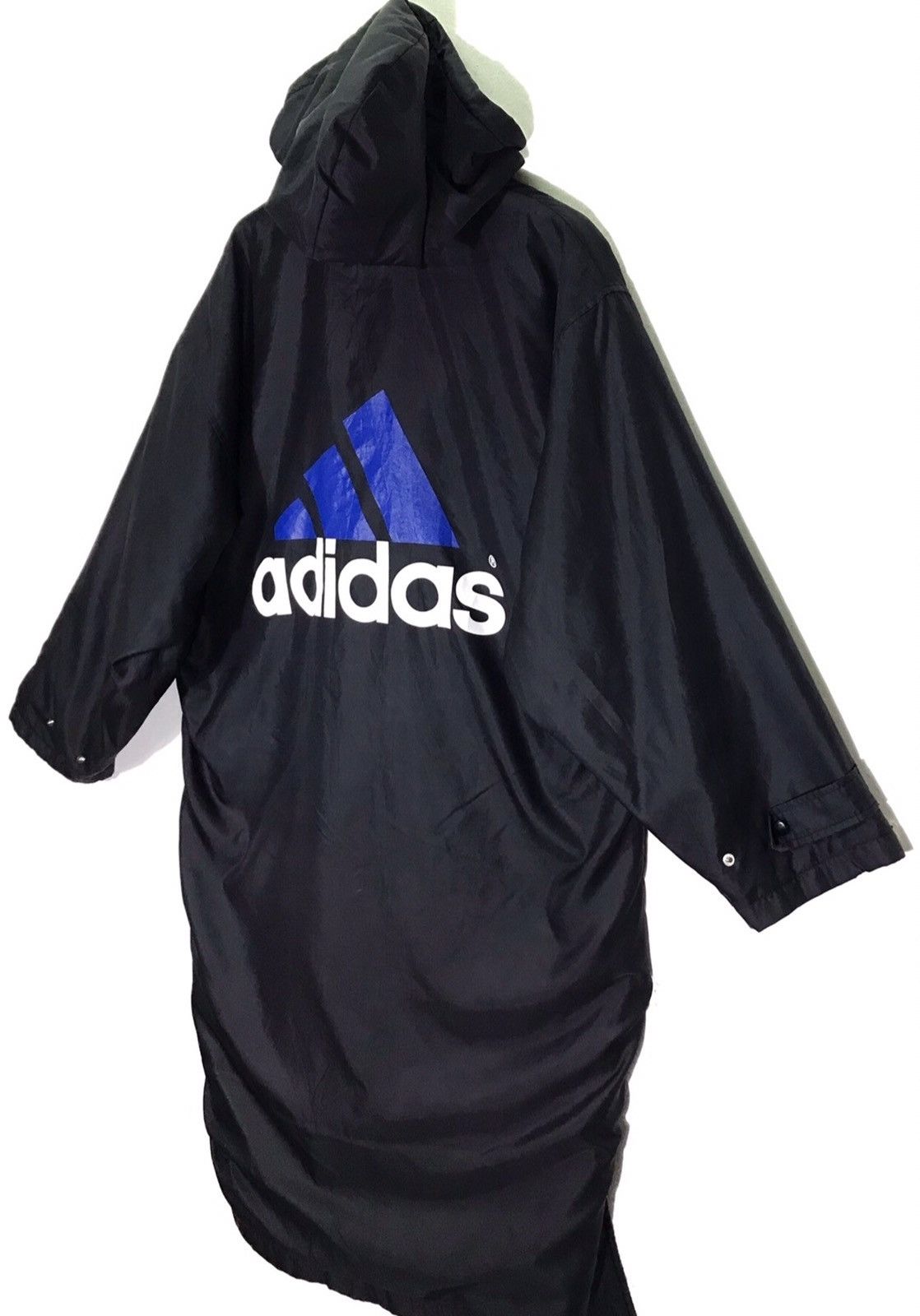 Adidas Vintage Adidas Big Logo Long Jacket Size US XL / EU 56 / 4 - 4 Thumbnail