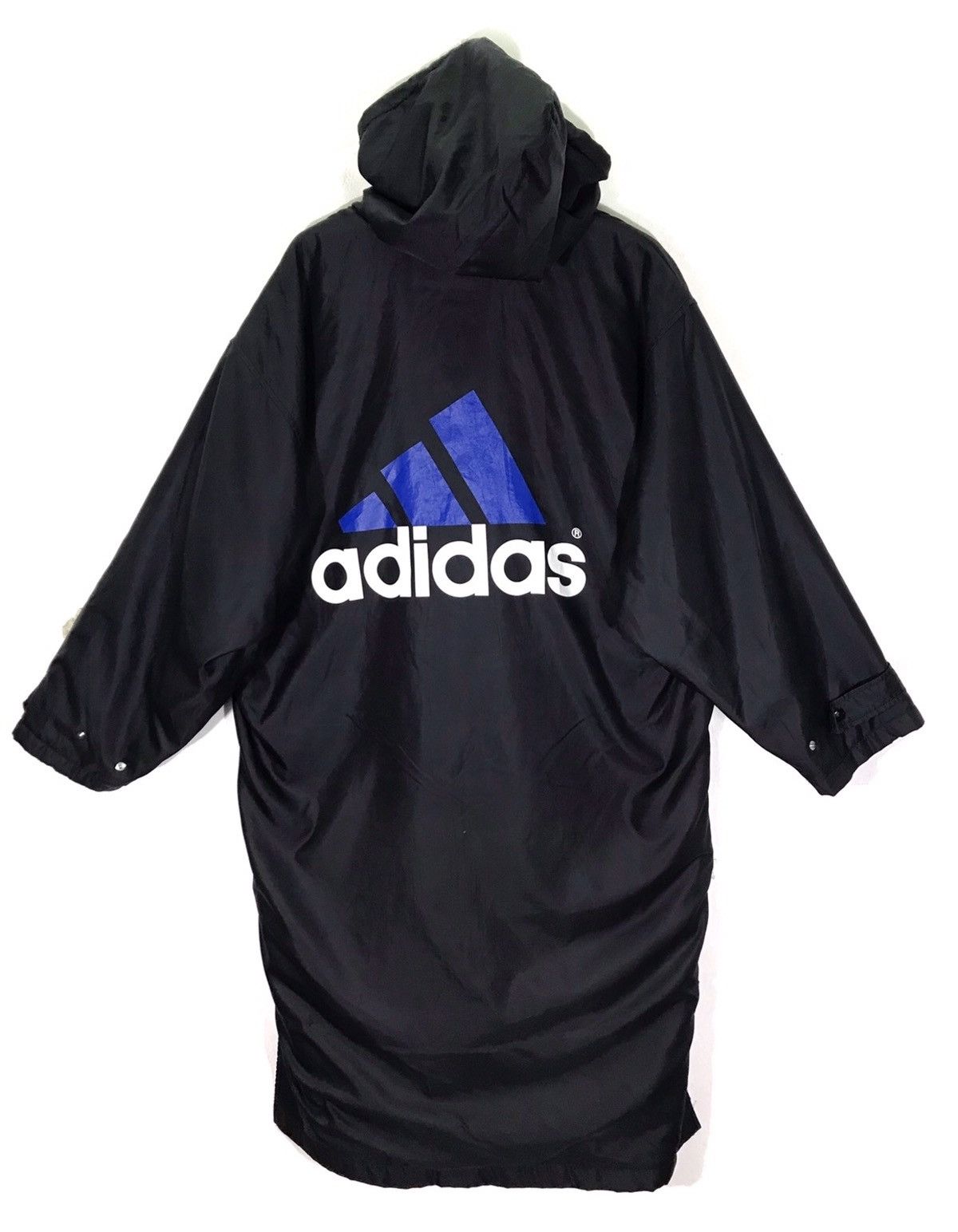 Adidas Vintage Adidas Big Logo Long Jacket Size US XL / EU 56 / 4 - 1 Thumbnail