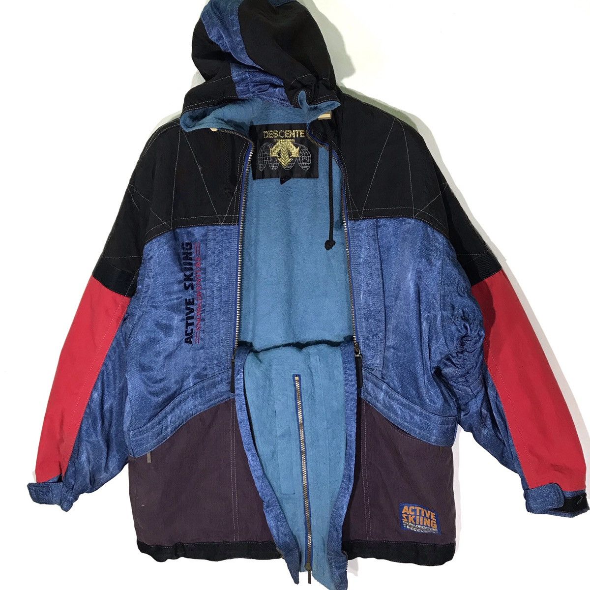 Descente Vintage Descente Multicolour Hooded Ski Jacket Size US M / EU 48-50 / 2 - 3 Thumbnail