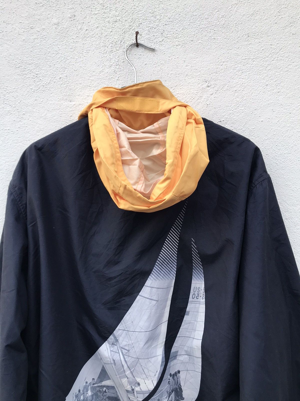 Nautica × Vintage Vintage Nautica Big Logo Hooded Windbreaker Jackets Size US L / EU 52-54 / 3 - 2 Thumbnail