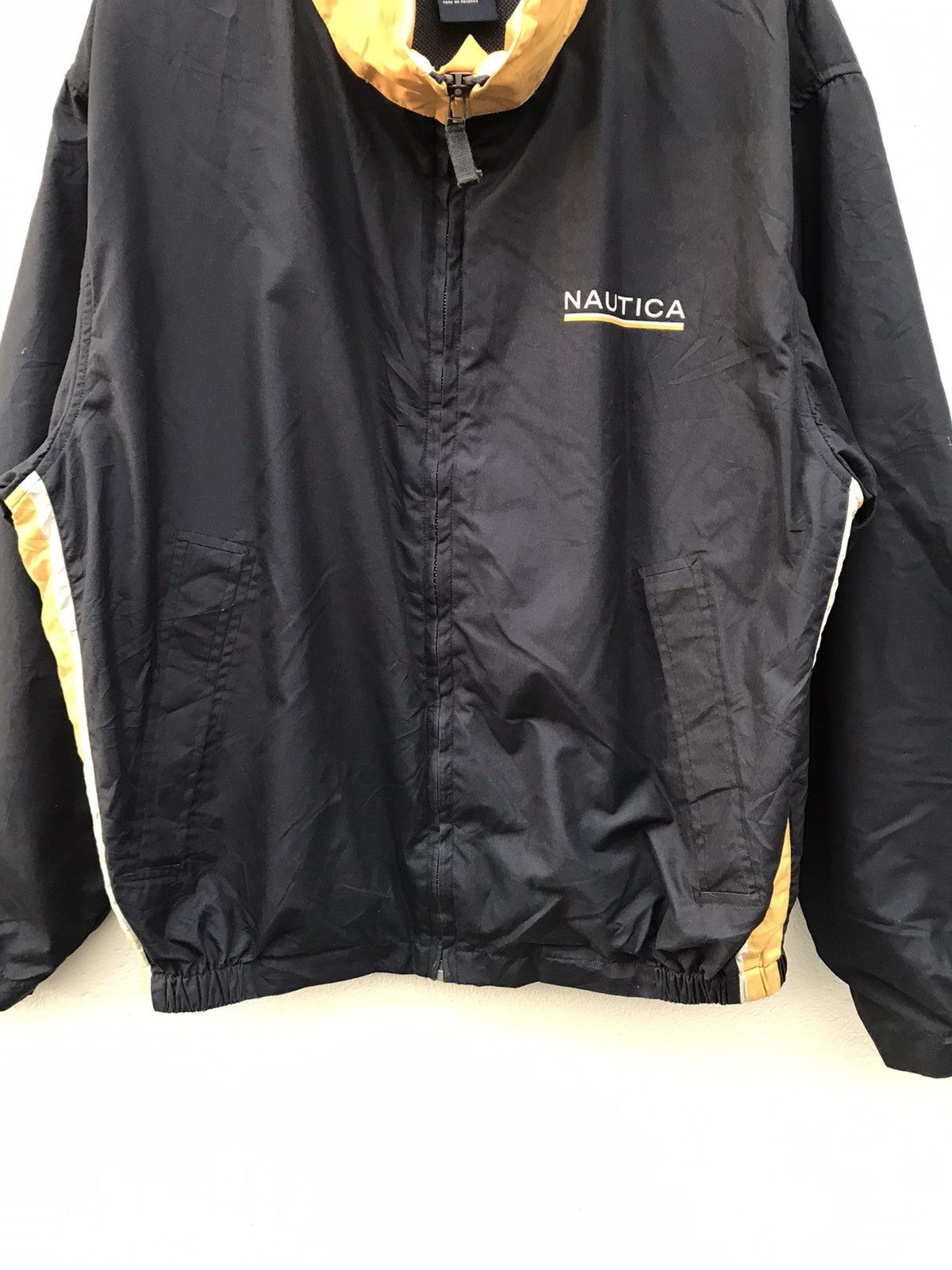 Nautica × Vintage Vintage Nautica Big Logo Hooded Windbreaker Jackets Size US L / EU 52-54 / 3 - 7 Thumbnail