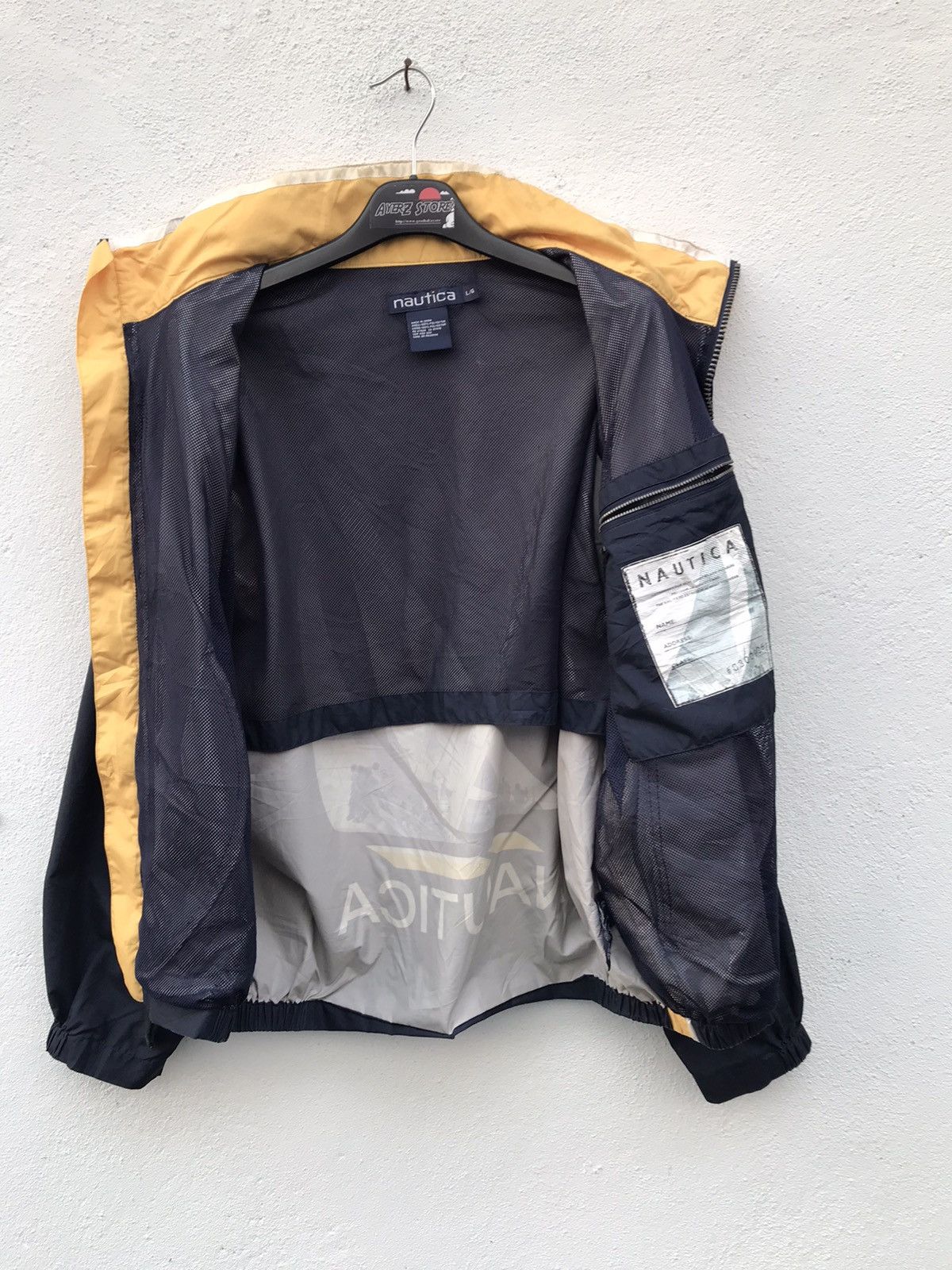 Nautica × Vintage Vintage Nautica Big Logo Hooded Windbreaker Jackets Size US L / EU 52-54 / 3 - 10 Thumbnail