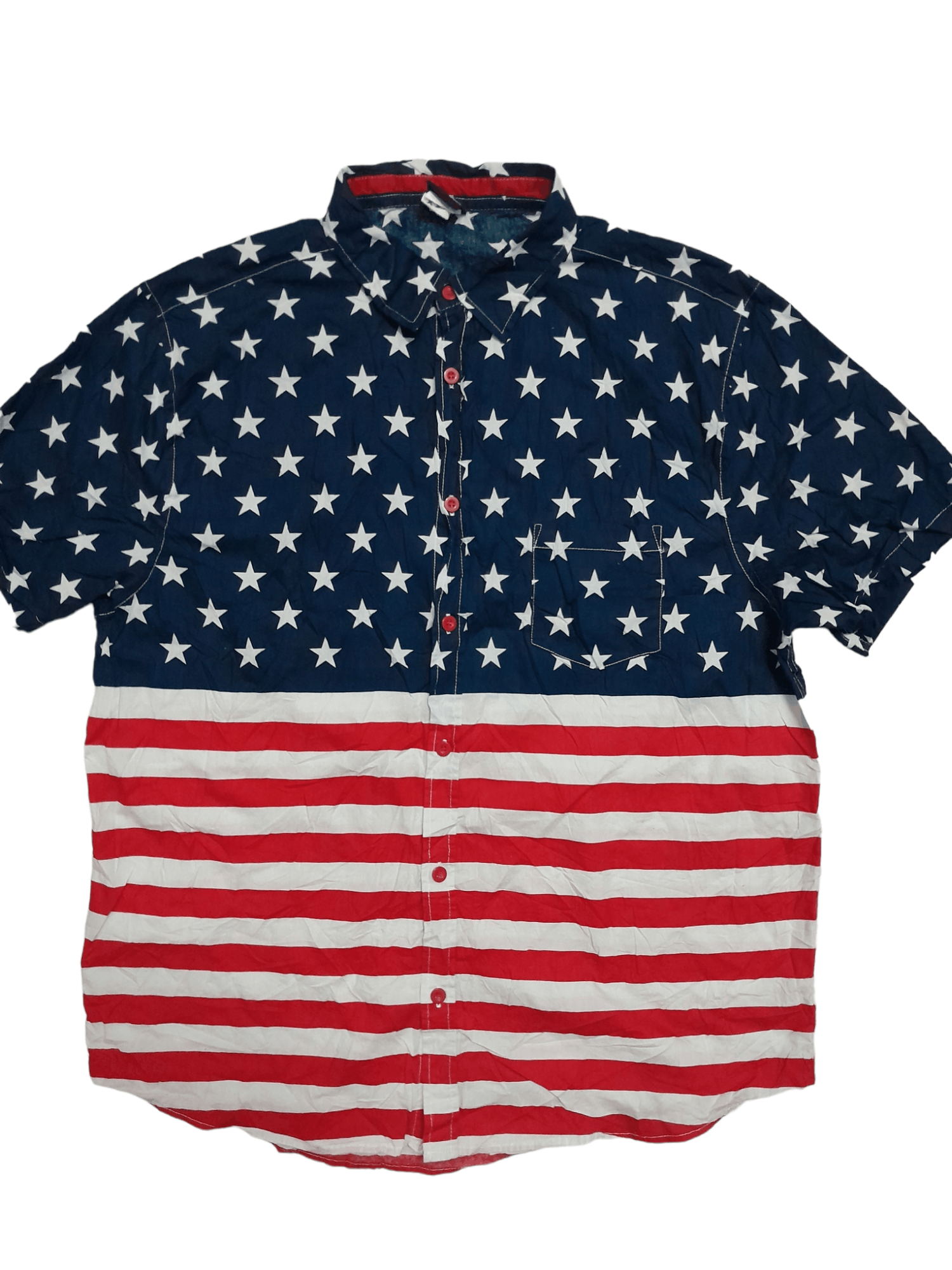 Designer Fifth Sun U.S. Full Flag Shirt Oversized (E878) Size US XXL / EU 58 / 5 - 1 Thumbnail