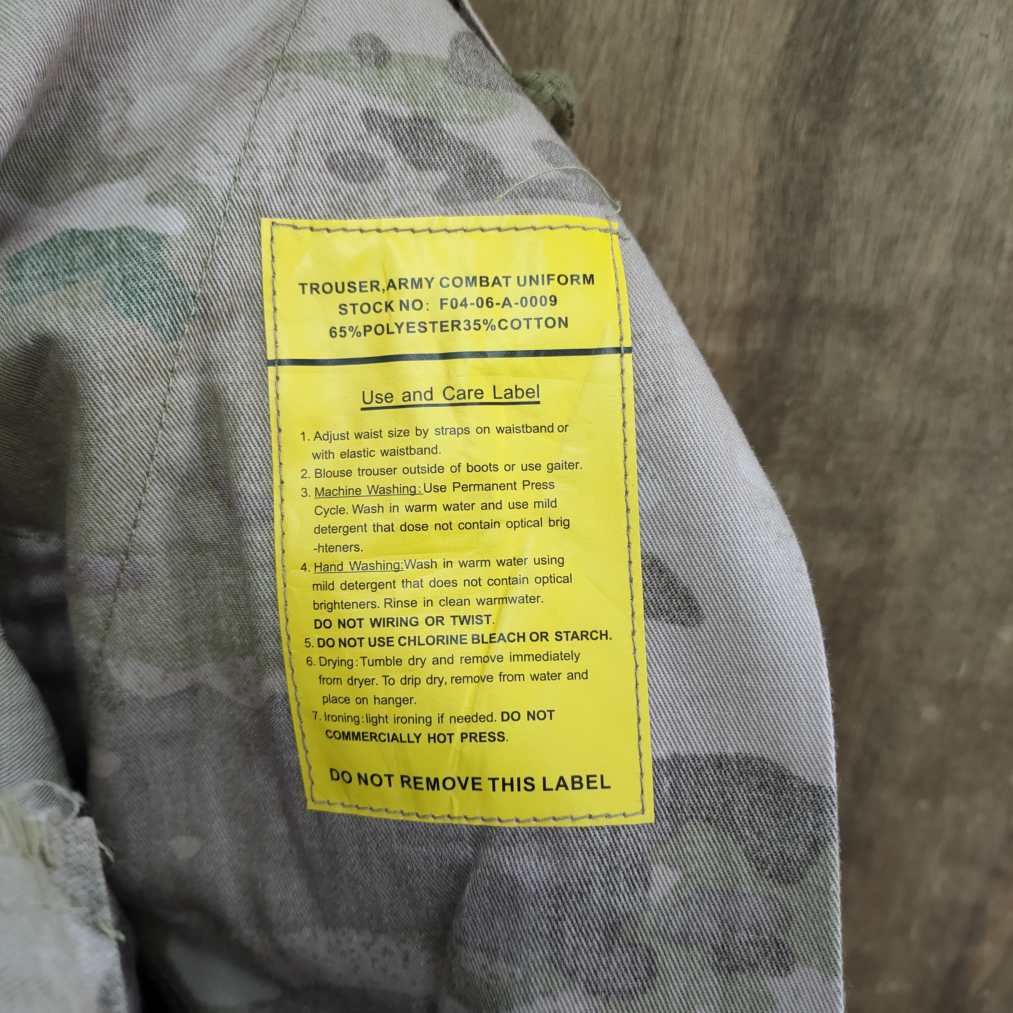 Other TROUSERS COMBAT ARMY UNIFORM CARGO PANTS Size US 36 / EU 52 - 14 Thumbnail