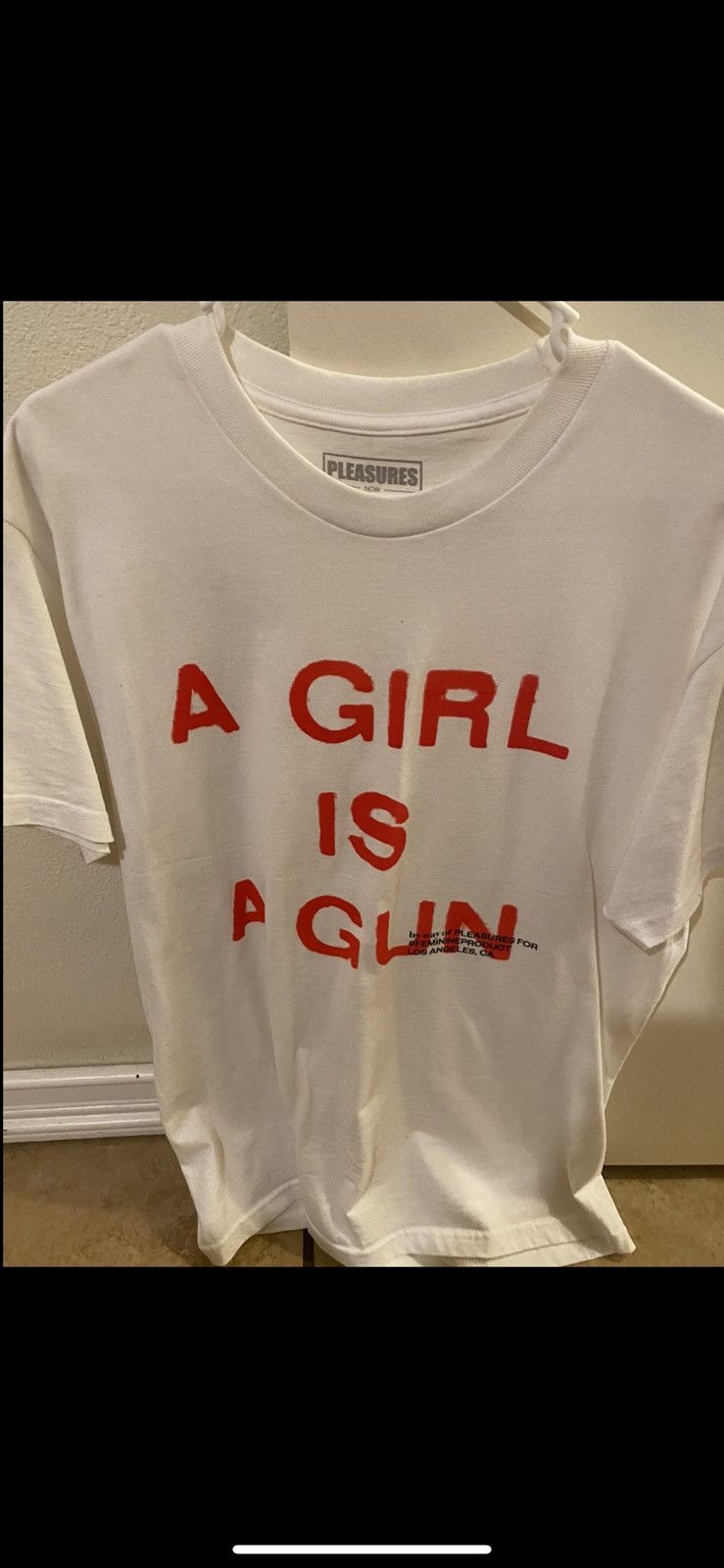 Playboi Carti × Pleasures Pleasures A Girl Is A Gun T Size US L / EU 52-54 / 3 - 1 Thumbnail
