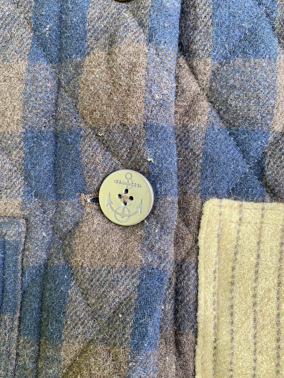 Designer × Japanese Brand × Vintage Marine Lime Wool Quilted Vest Jacket Size US M / EU 48-50 / 2 - 8 Thumbnail