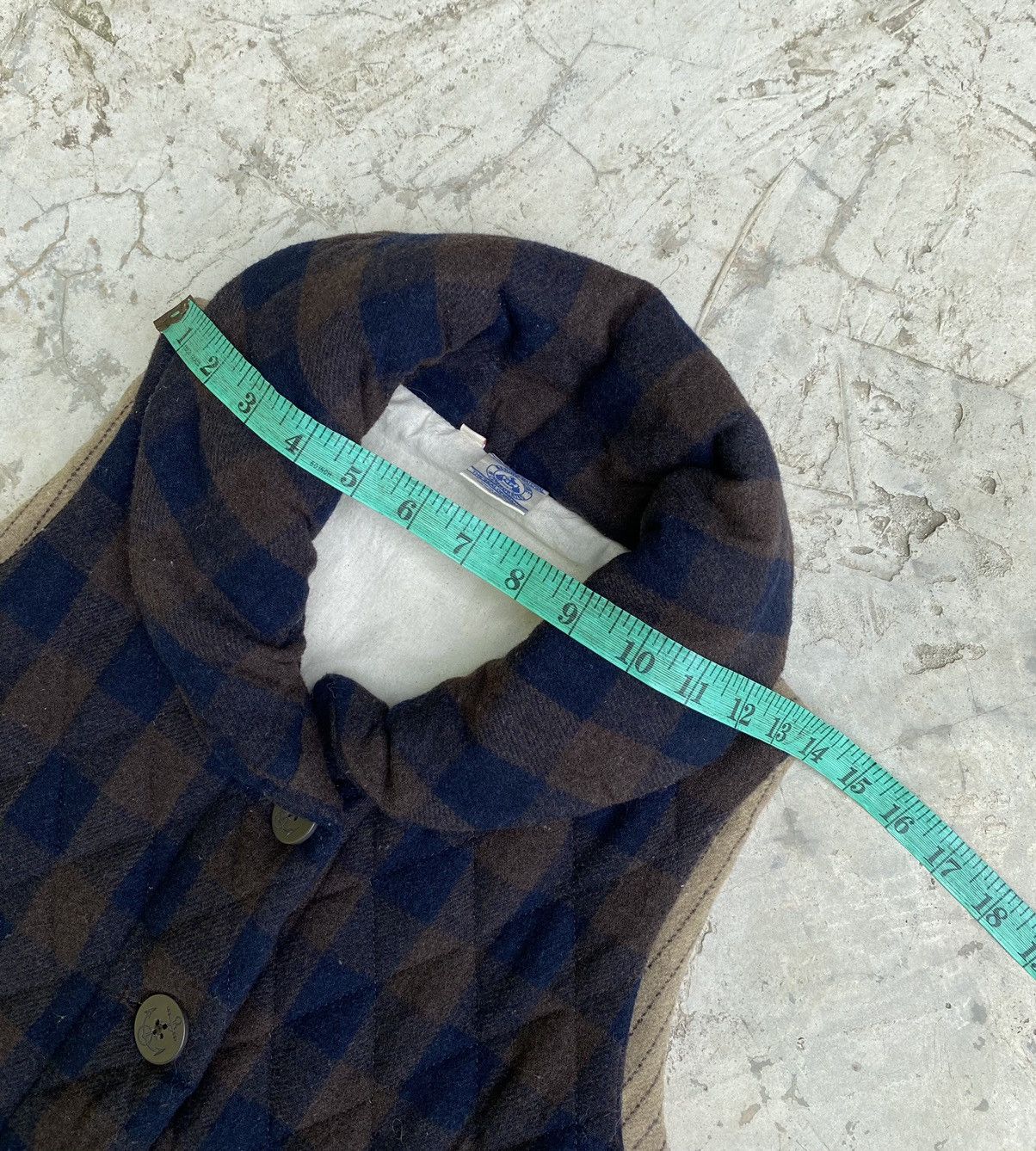 Designer × Japanese Brand × Vintage Marine Lime Wool Quilted Vest Jacket Size US M / EU 48-50 / 2 - 14 Thumbnail