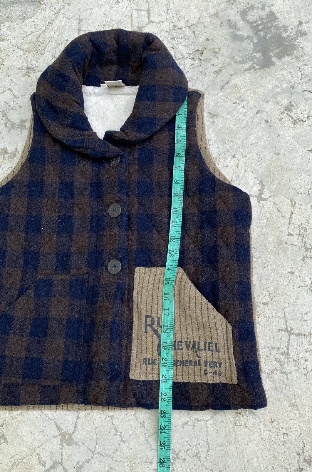 Designer × Japanese Brand × Vintage Marine Lime Wool Quilted Vest Jacket Size US M / EU 48-50 / 2 - 13 Thumbnail