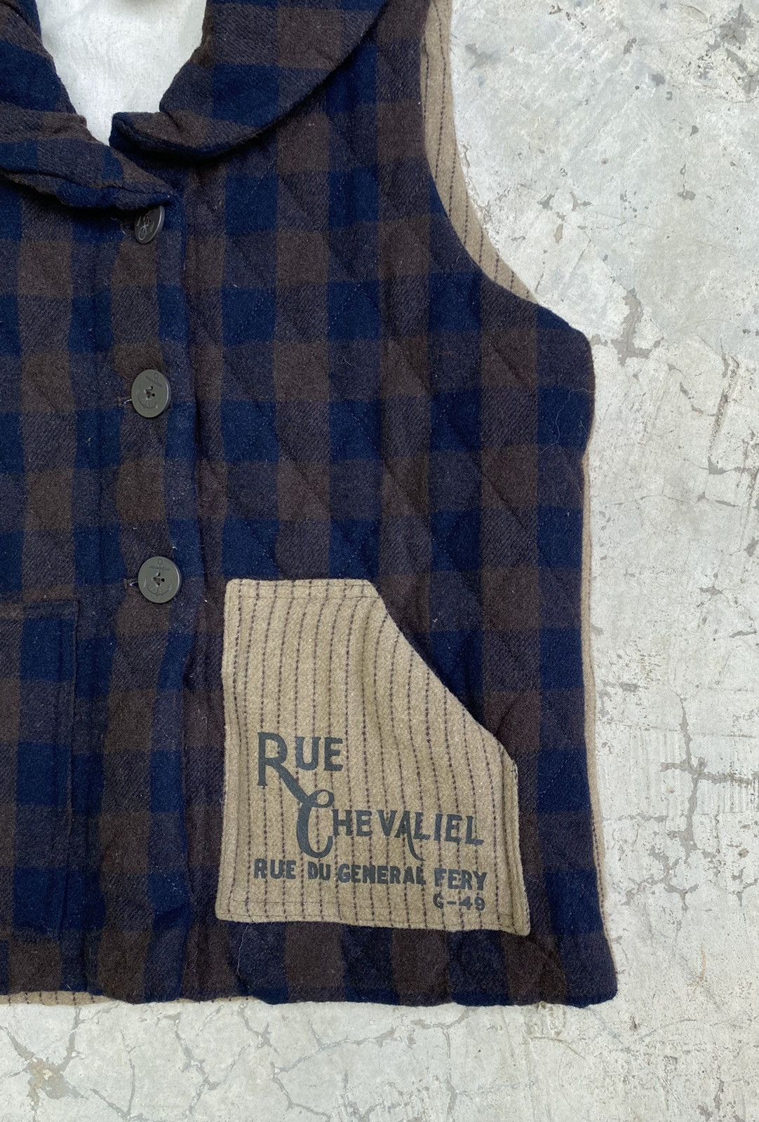 Designer × Japanese Brand × Vintage Marine Lime Wool Quilted Vest Jacket Size US M / EU 48-50 / 2 - 4 Thumbnail