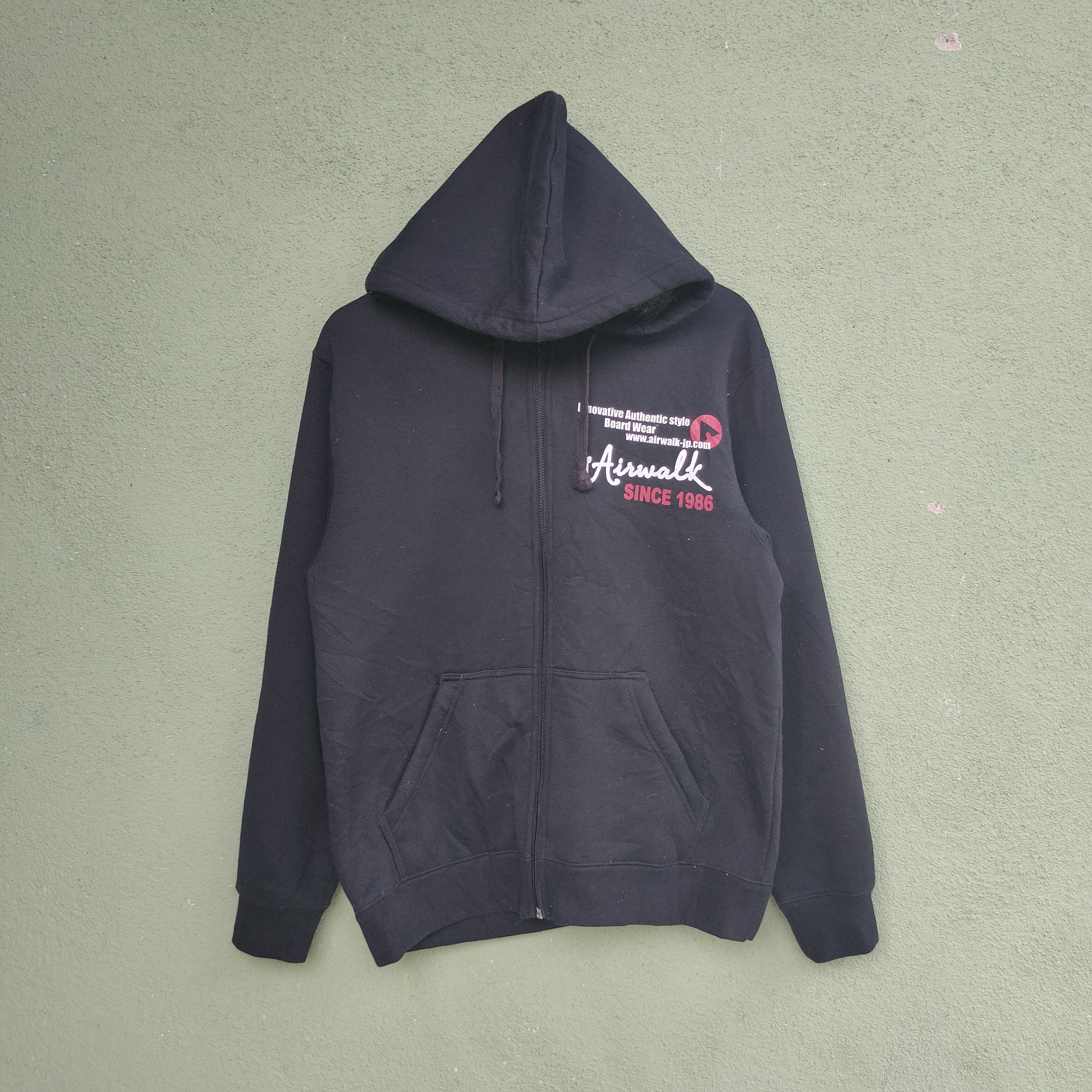 Airwalk Vtg Airwalk Sherpa Fleece Inside Zipper Ups Hoodie Sweater Size US M / EU 48-50 / 2 - 1 Thumbnail