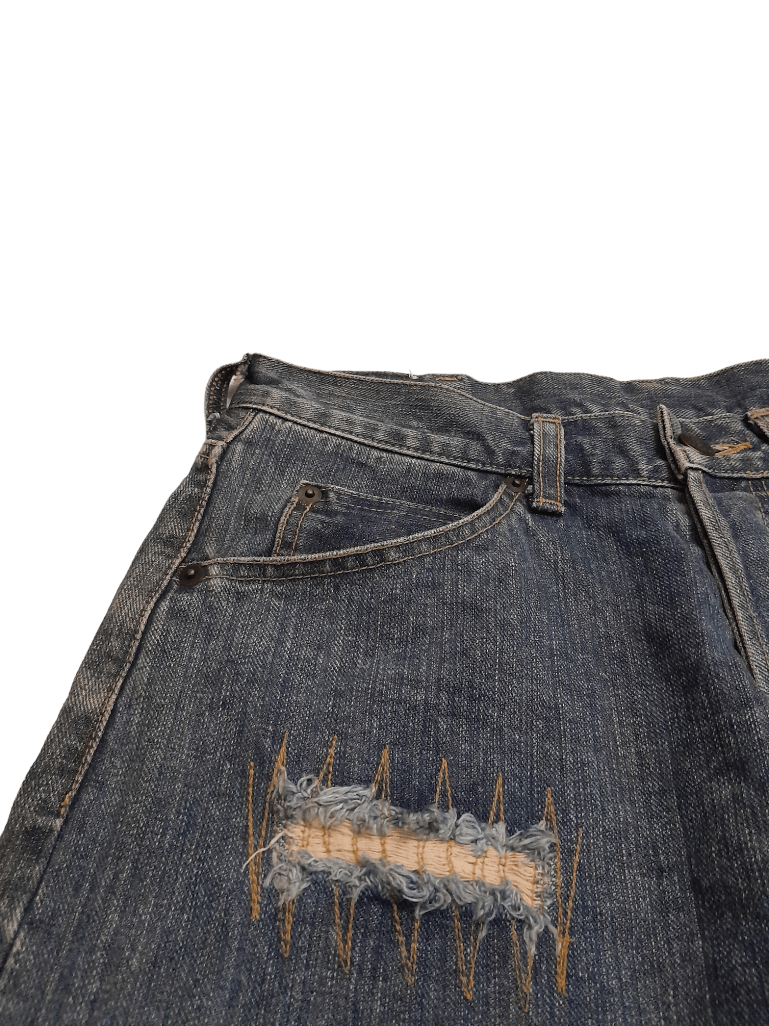 Designer Material Boy Japan Designer Selvedge Denim (E881) Size US 29 - 3 Thumbnail