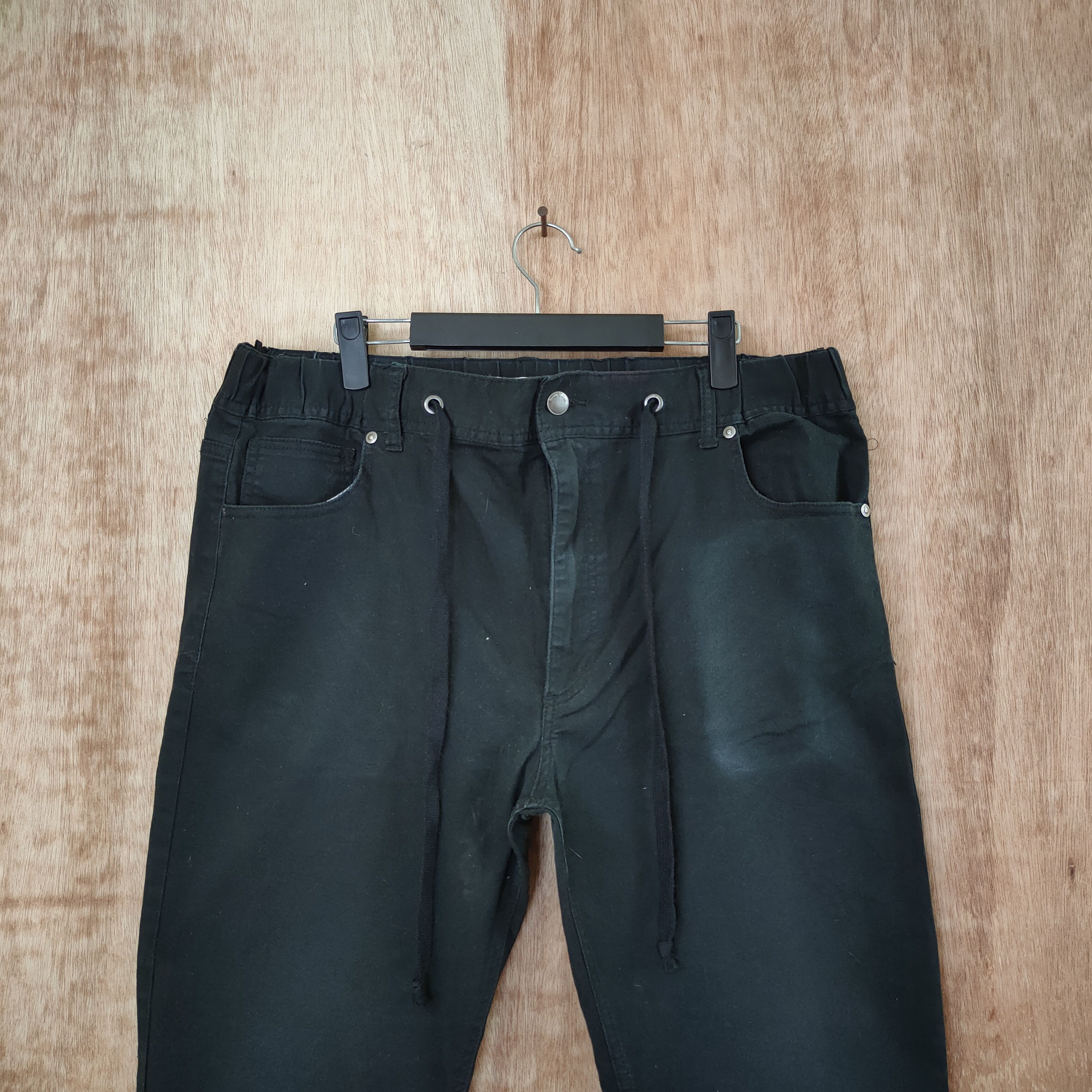 Japanese Brand GOWTH BY GRAIL BLACK PANTS Size US 38 / EU 54 - 2 Thumbnail