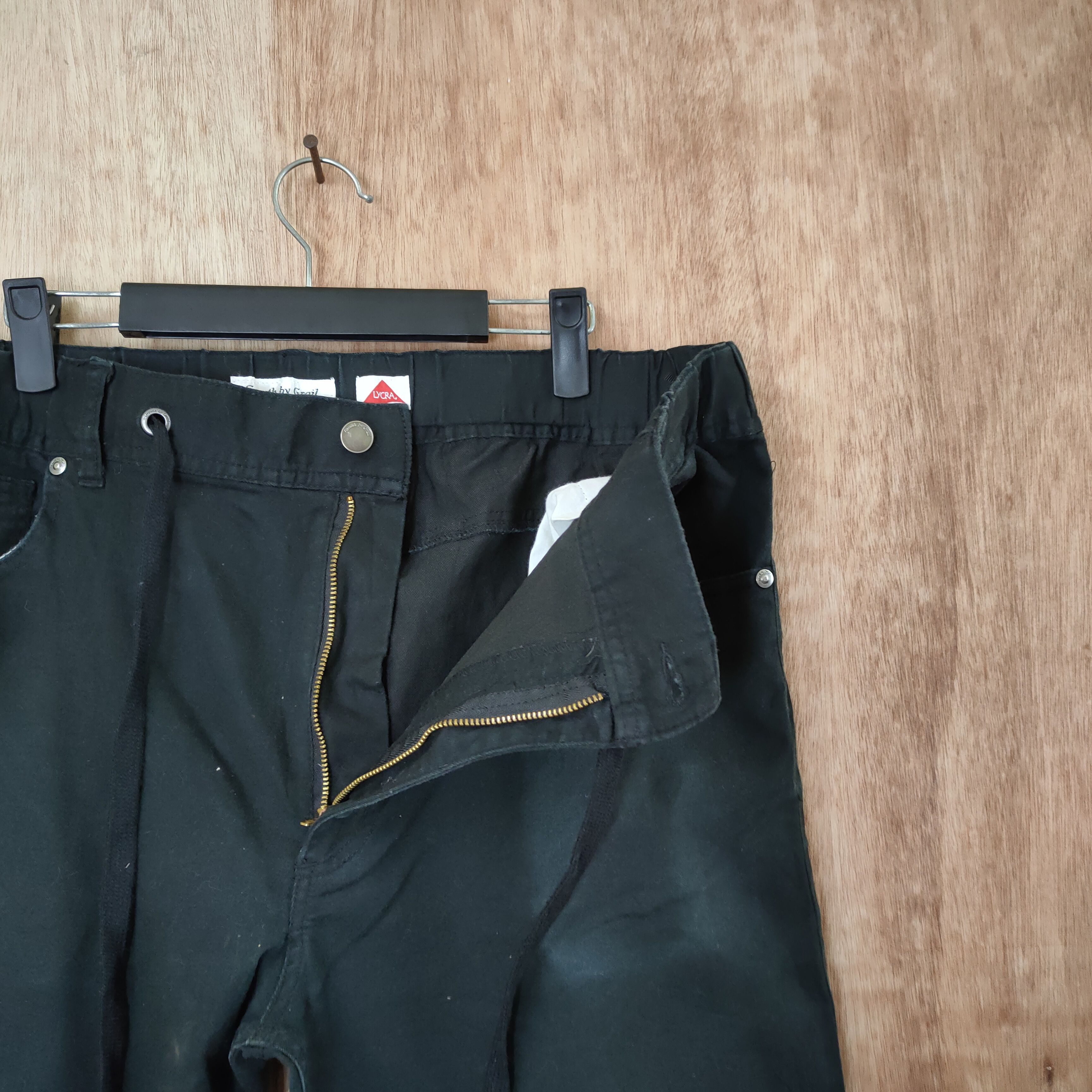 Japanese Brand GOWTH BY GRAIL BLACK PANTS Size US 38 / EU 54 - 6 Thumbnail