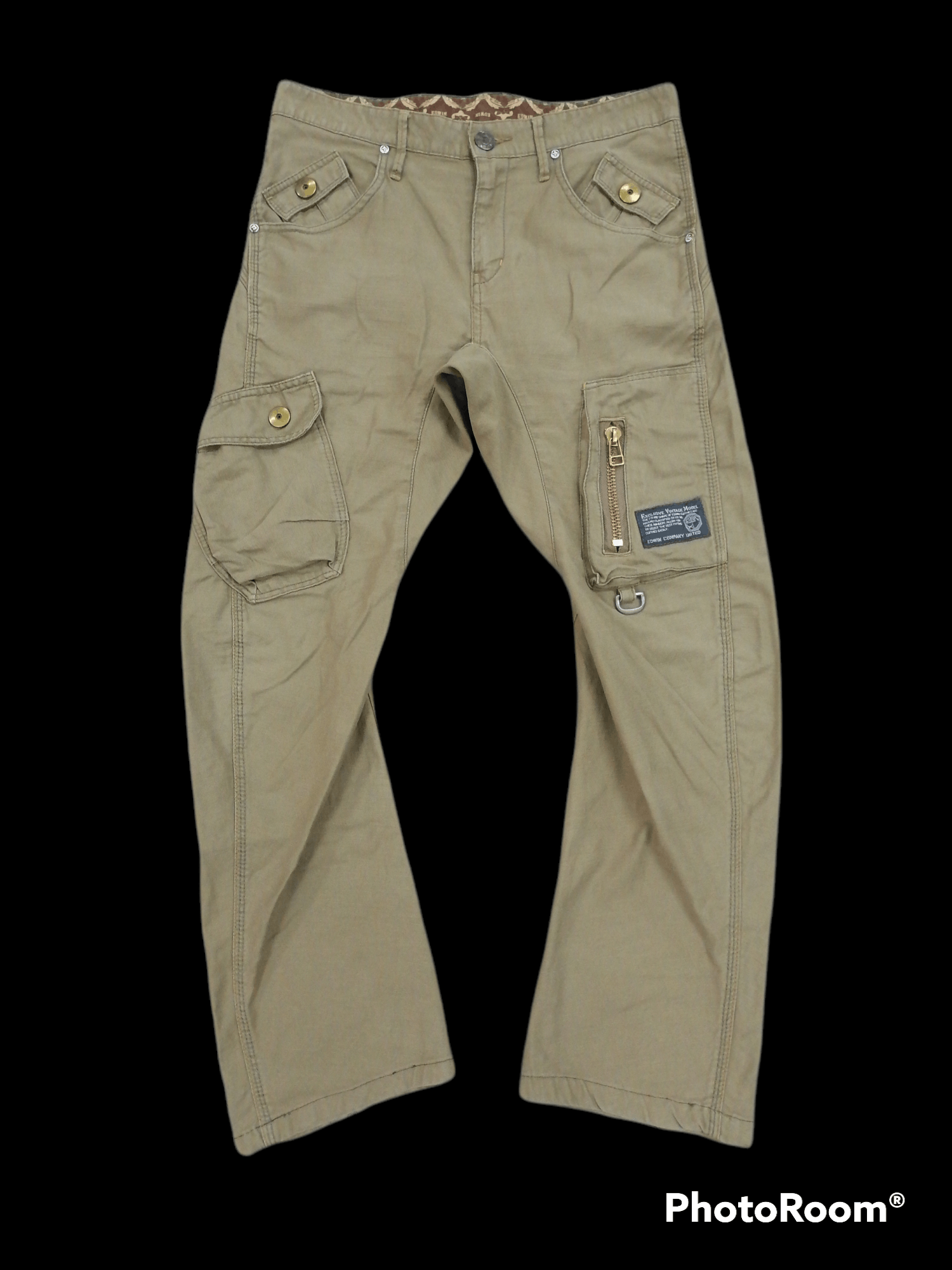 Other Hot🔥Edwin Multipocket Cargo Olive Green Pants Size US 31 - 1 Thumbnail