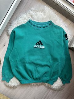 Green adidas equipment online sweatshirt