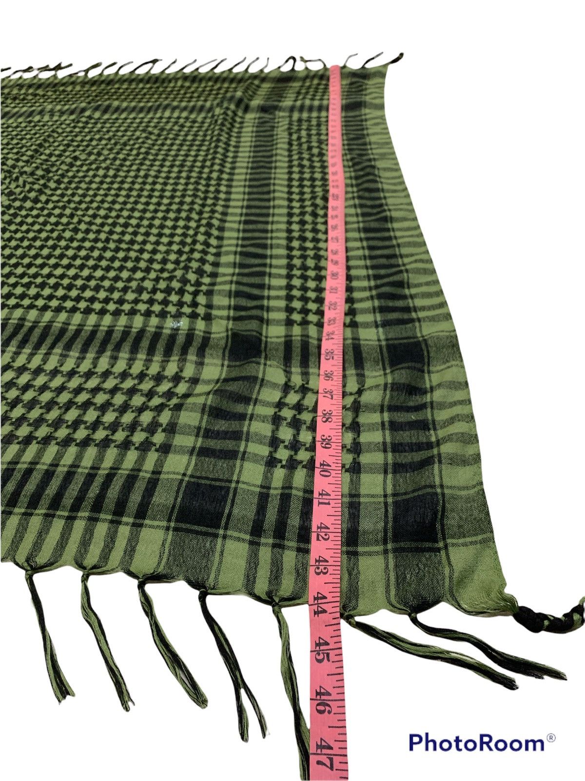 Other × Vintage RARE DARK GREEN SHIMAGH KEFFIYEH ARABIC STYLE SCARF Size ONE SIZE - 3 Thumbnail