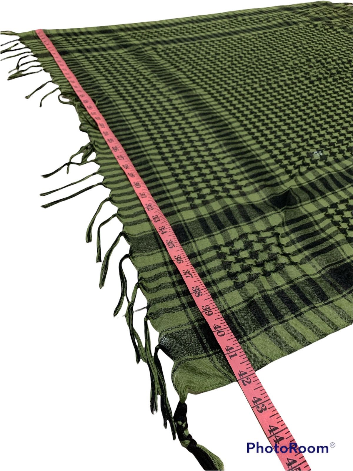 Other × Vintage RARE DARK GREEN SHIMAGH KEFFIYEH ARABIC STYLE SCARF Size ONE SIZE - 4 Thumbnail
