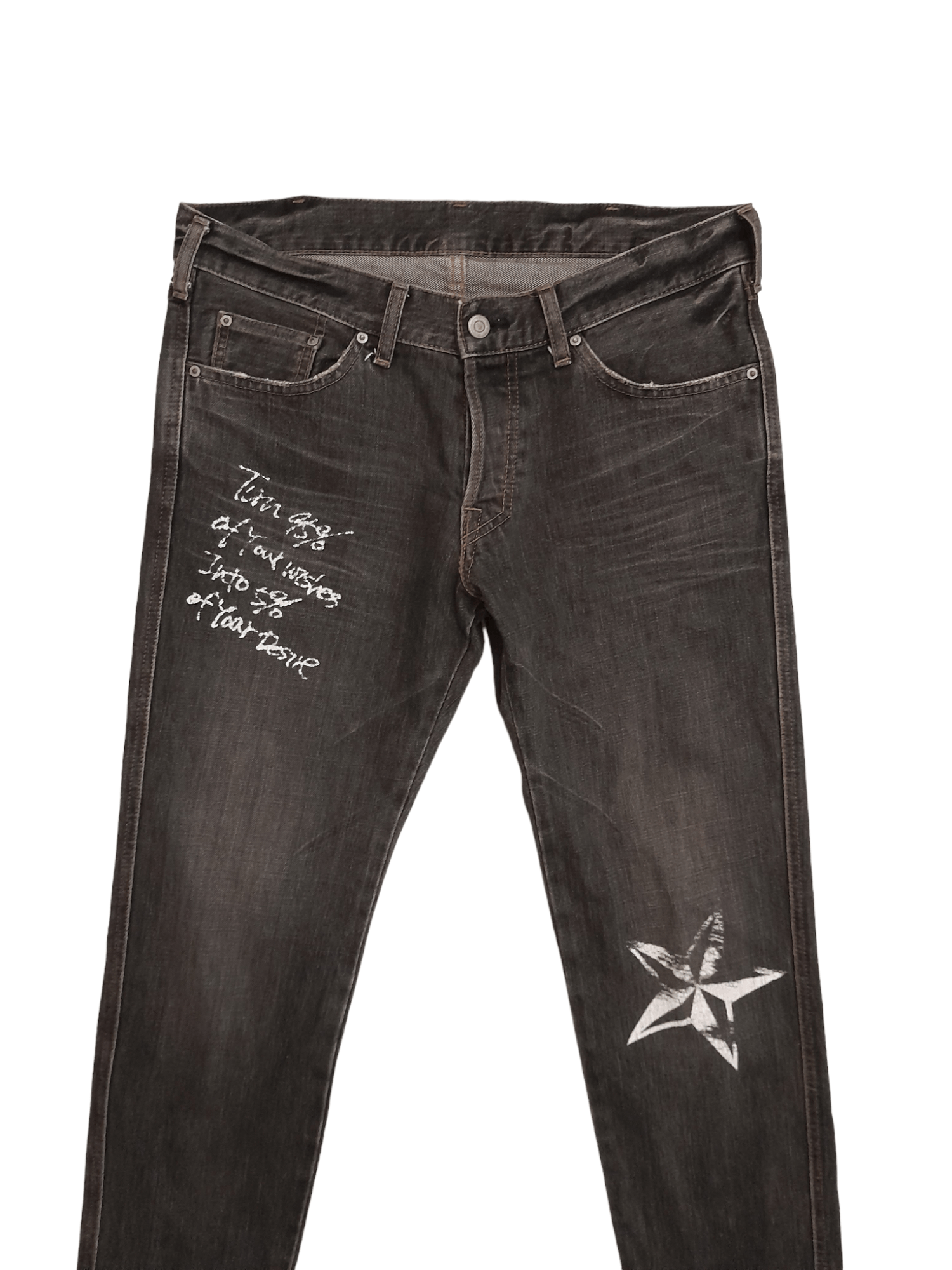 Boycott Boycott Japan Denim Distressed Punk (E882) Size US 31 - 2 Thumbnail