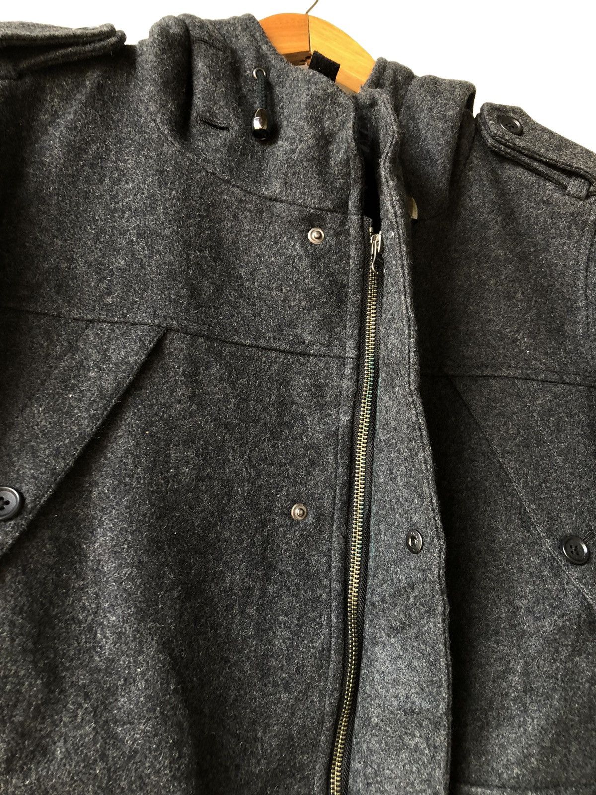 Katharine Hamnett London Katharine Hamnett coat wool style hoodies jackets Size US L / EU 52-54 / 3 - 3 Thumbnail