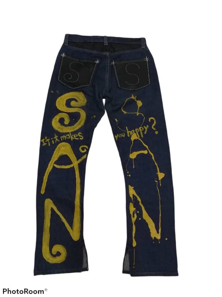 Levi's Vintage Clothing GRAIL🔥Jeans Levi's 501 Vintage 90s Art Splash Size 28" / US 6 / IT 42 - 1 Thumbnail