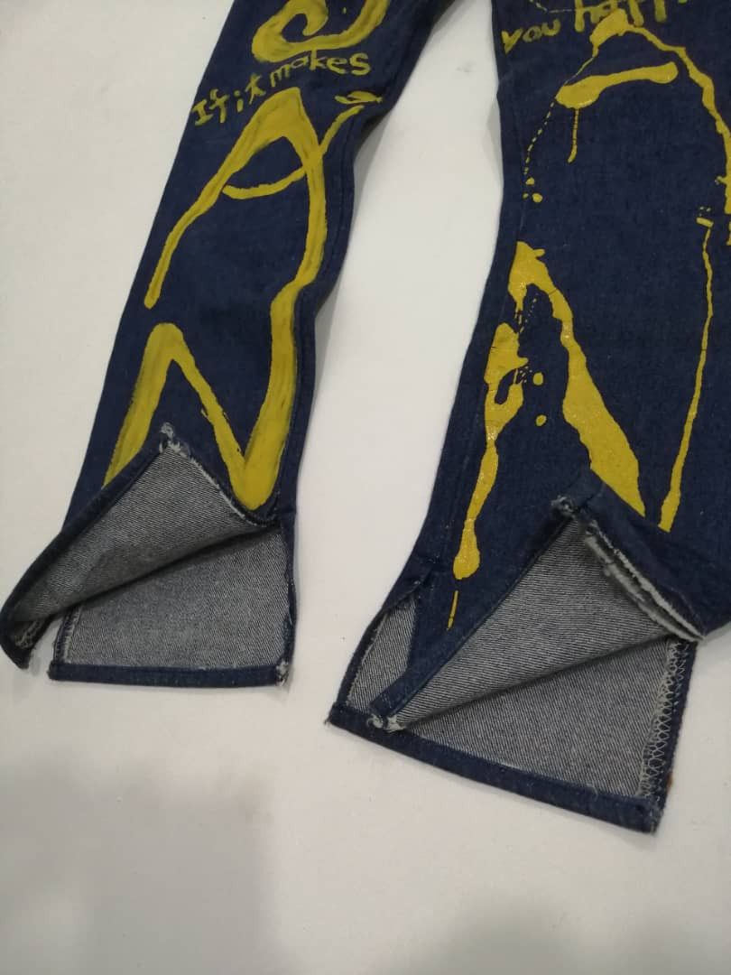 Levi's Vintage Clothing GRAIL🔥Jeans Levi's 501 Vintage 90s Art Splash Size 28" / US 6 / IT 42 - 11 Thumbnail