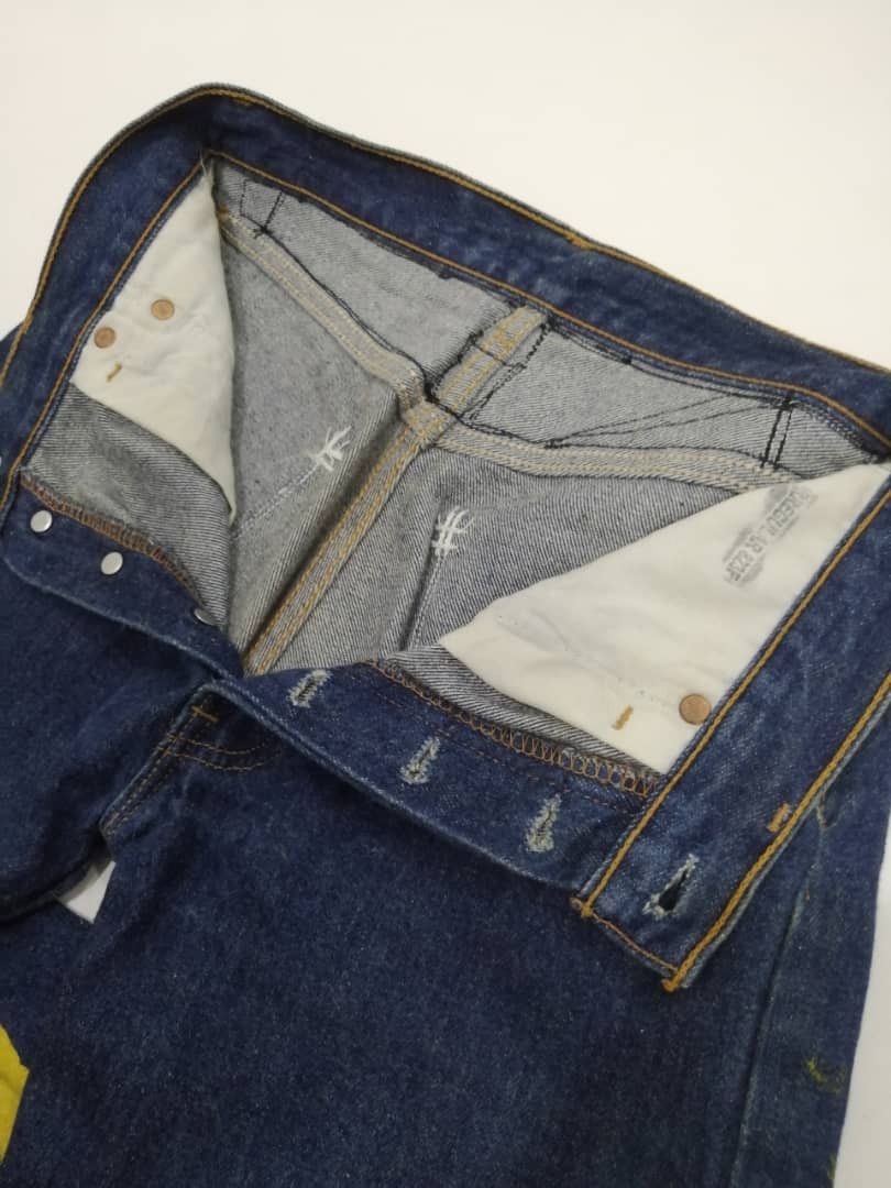 Levi's Vintage Clothing GRAIL🔥Jeans Levi's 501 Vintage 90s Art Splash Size 28" / US 6 / IT 42 - 5 Thumbnail
