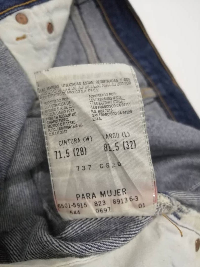 Levi's Vintage Clothing GRAIL🔥Jeans Levi's 501 Vintage 90s Art Splash Size 28" / US 6 / IT 42 - 7 Thumbnail