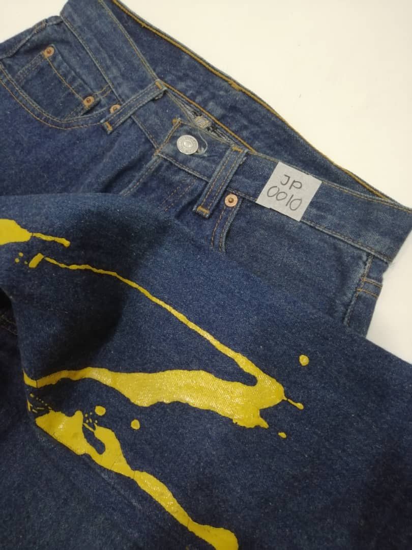Levi's Vintage Clothing GRAIL🔥Jeans Levi's 501 Vintage 90s Art Splash Size 28" / US 6 / IT 42 - 9 Thumbnail