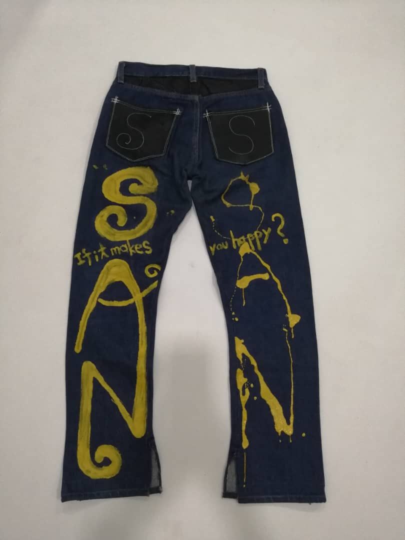 Levi's Vintage Clothing GRAIL🔥Jeans Levi's 501 Vintage 90s Art Splash Size 28" / US 6 / IT 42 - 2 Thumbnail