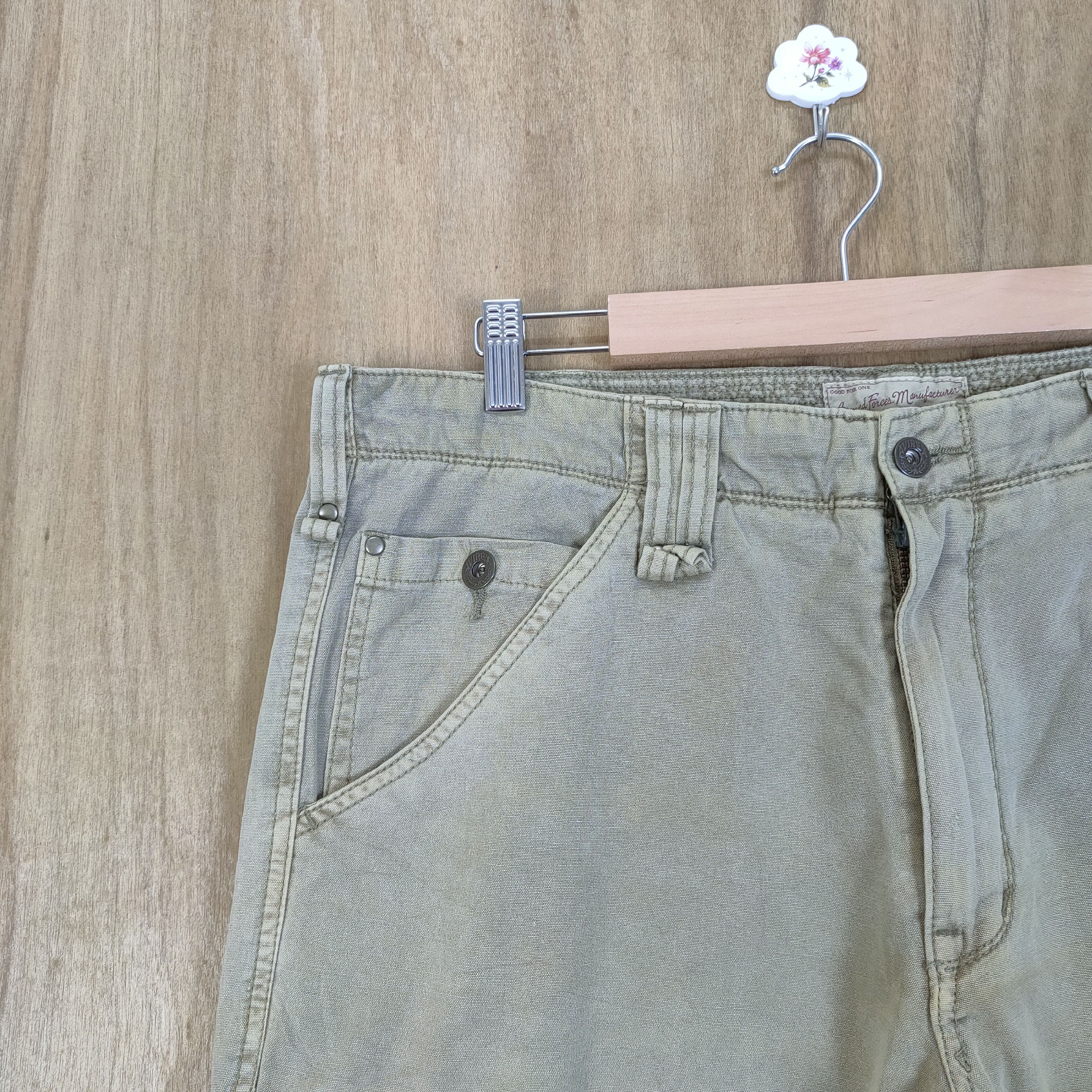 Vintage VINTAGE AVIREX FADED CARGO PANTS Size US 36 / EU 52 - 4 Thumbnail