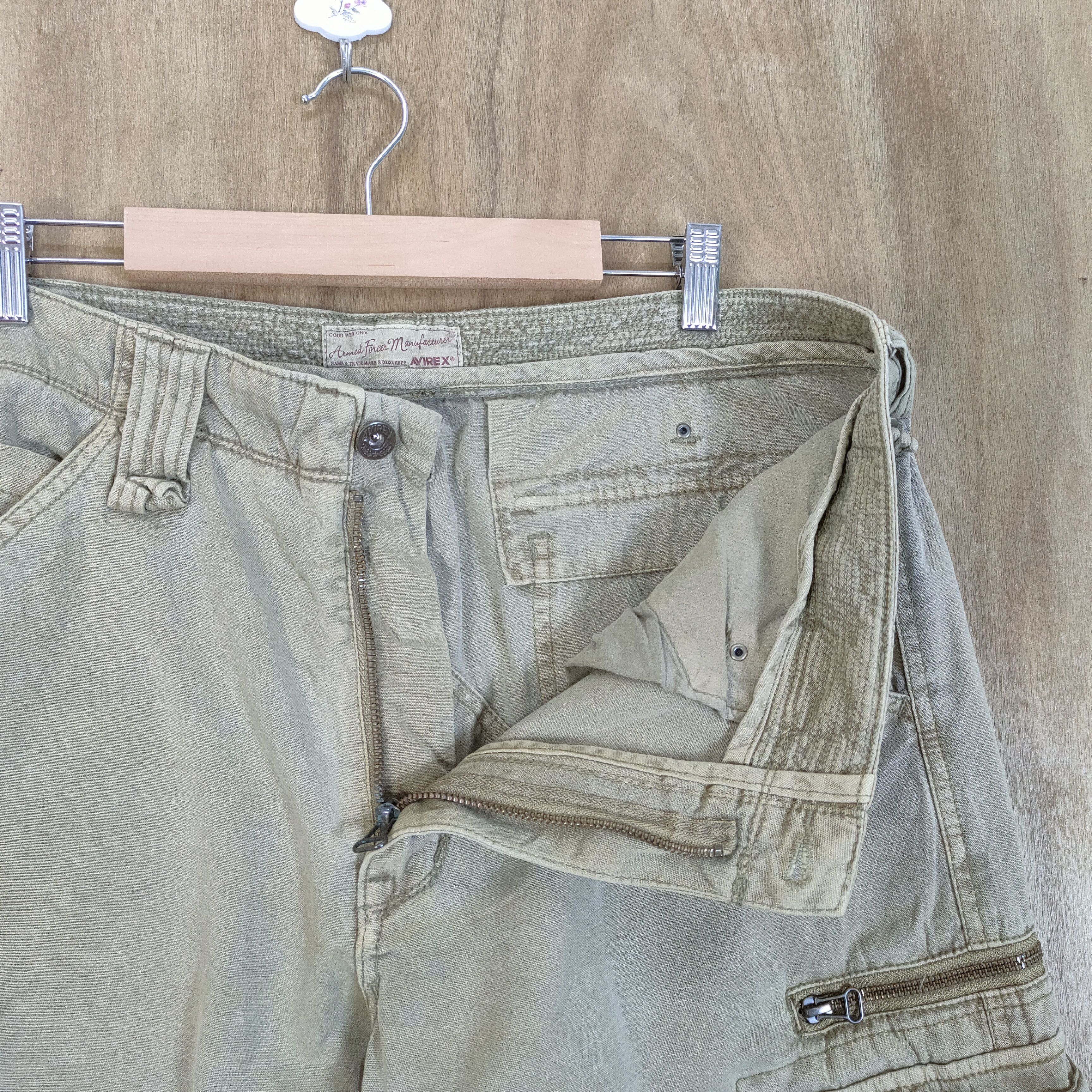 Vintage VINTAGE AVIREX FADED CARGO PANTS Size US 36 / EU 52 - 8 Thumbnail