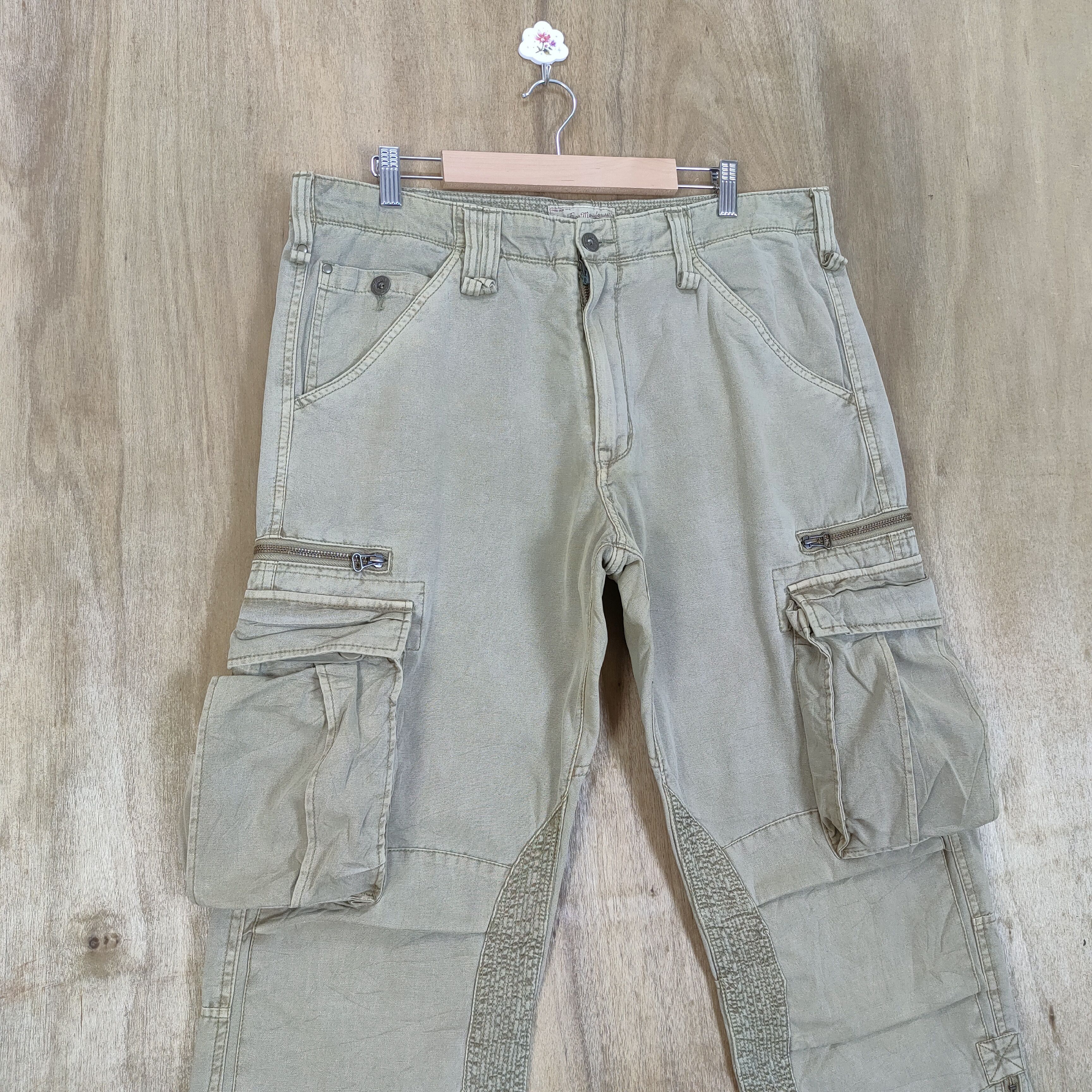 Vintage VINTAGE AVIREX FADED CARGO PANTS Size US 36 / EU 52 - 2 Thumbnail