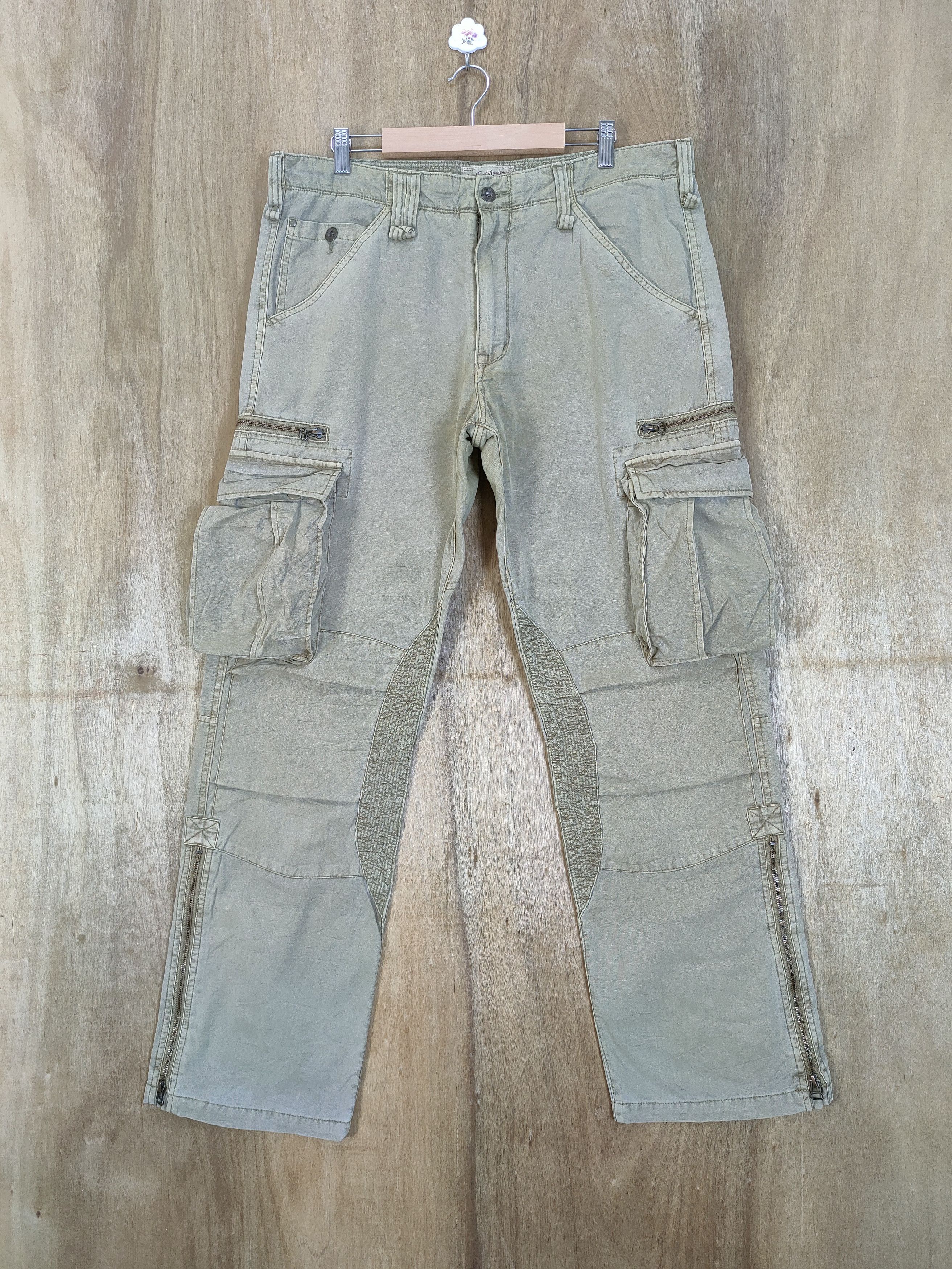 Vintage VINTAGE AVIREX FADED CARGO PANTS Size US 36 / EU 52 - 1 Thumbnail