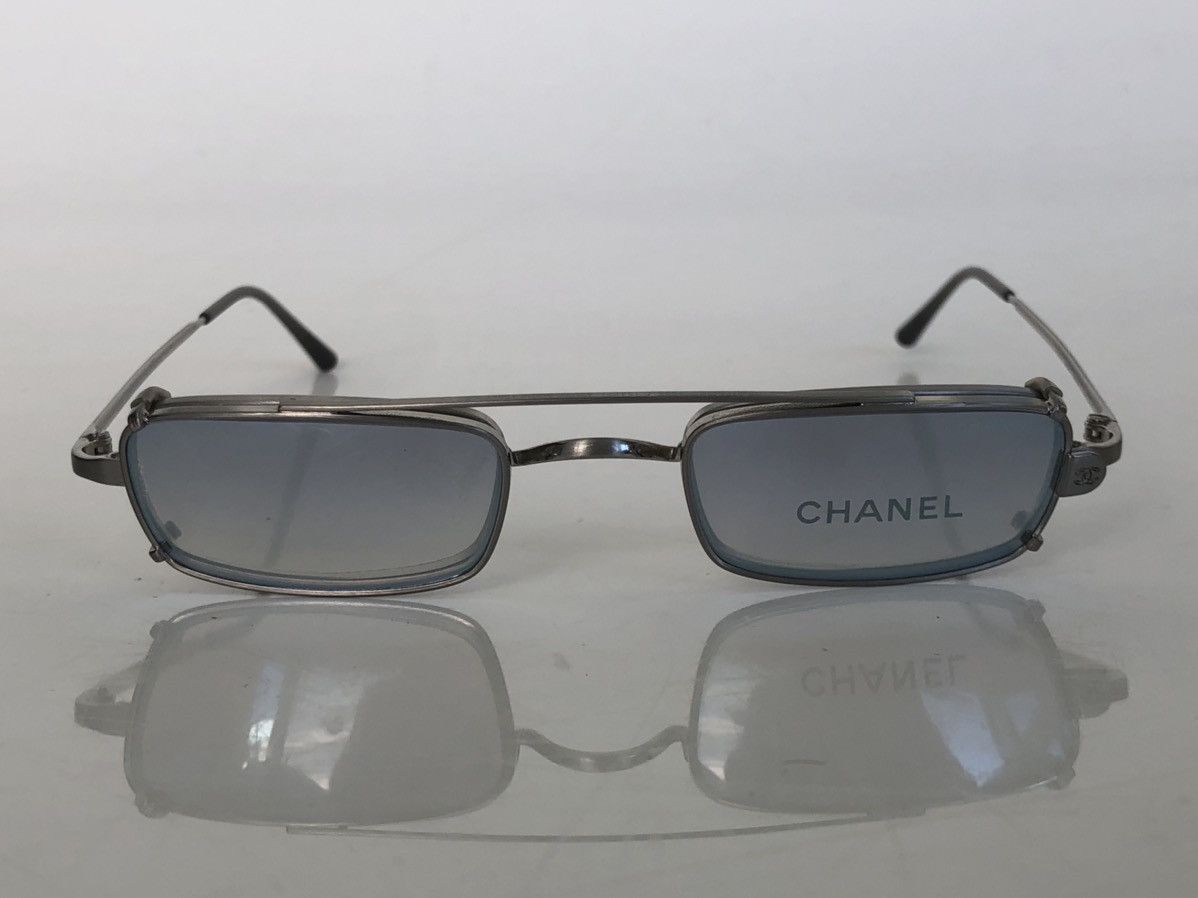 image of Chanel Vintage Small Sunglasses / Eyeglasses in Silver, Women's