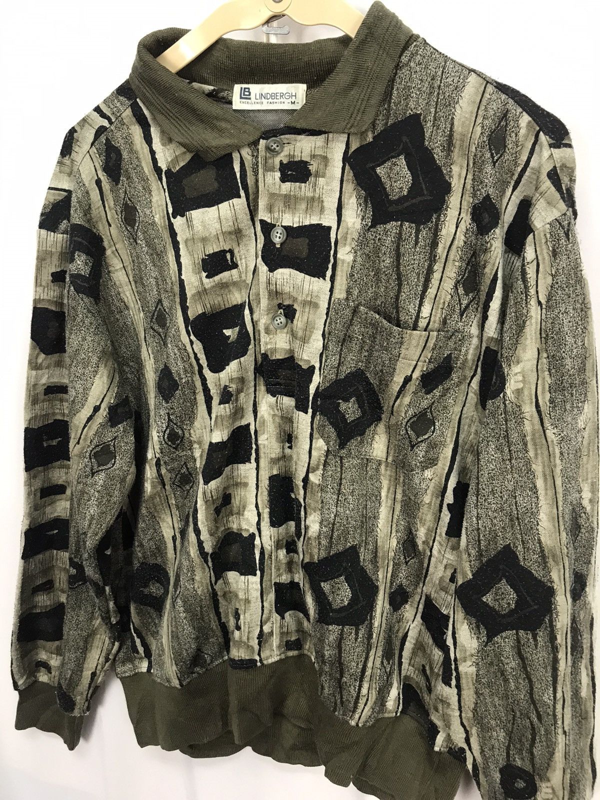 Japanese Brand × Lindbergh × Vintage Vintage Lindbergh half button sweatshirt Size US M / EU 48-50 / 2 - 4 Thumbnail