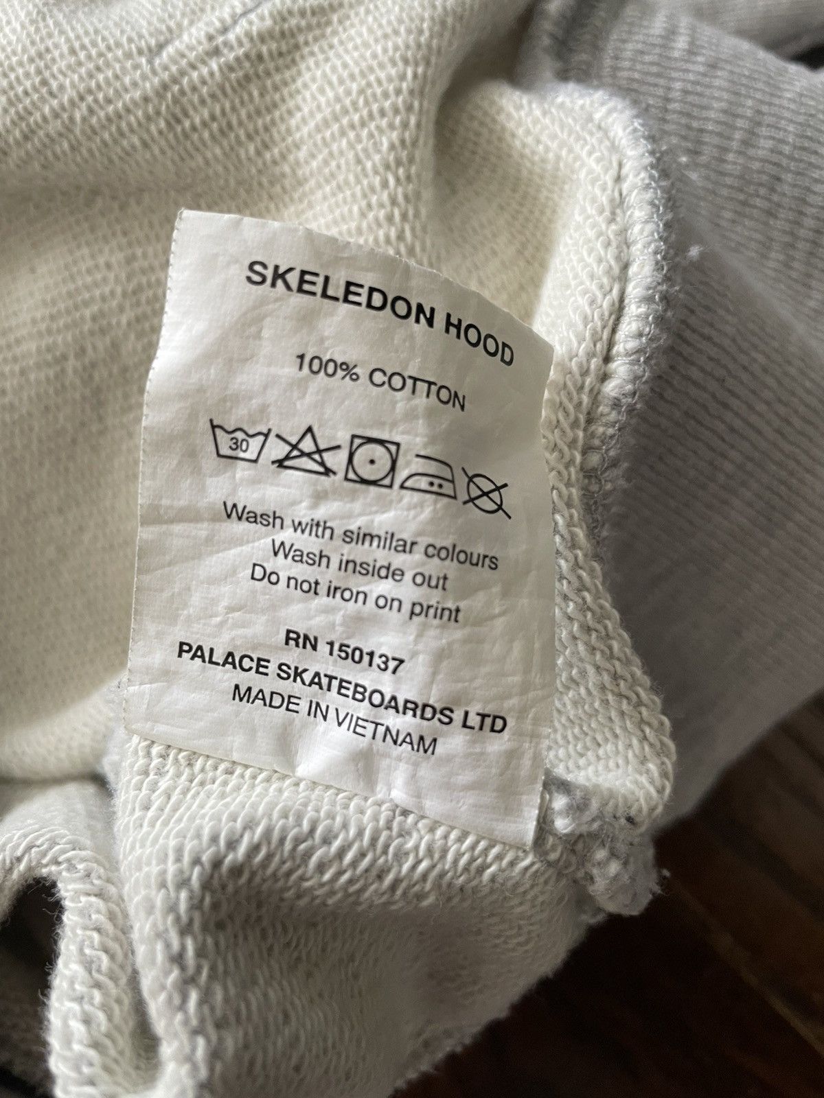 Palace Palace Skeledon Hoodie Heather Gray Size US XL / EU 56 / 4 - 7 Thumbnail