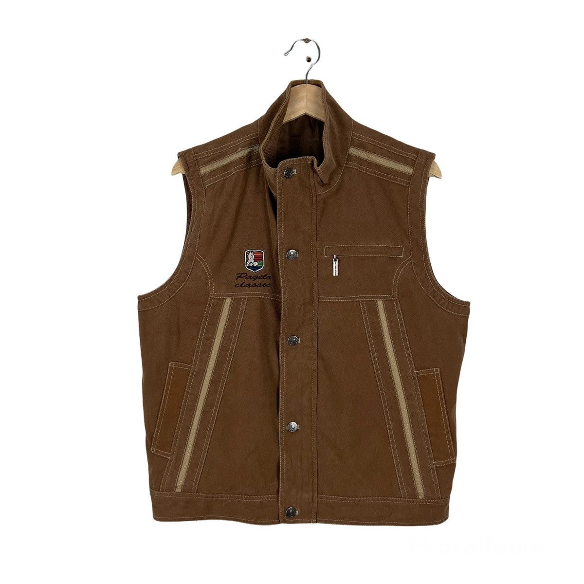 Japanese Brand VINTAGE PAGELO MULTI POCKET UTILITY VEST CARGO Size US M / EU 48-50 / 2 - 1 Thumbnail