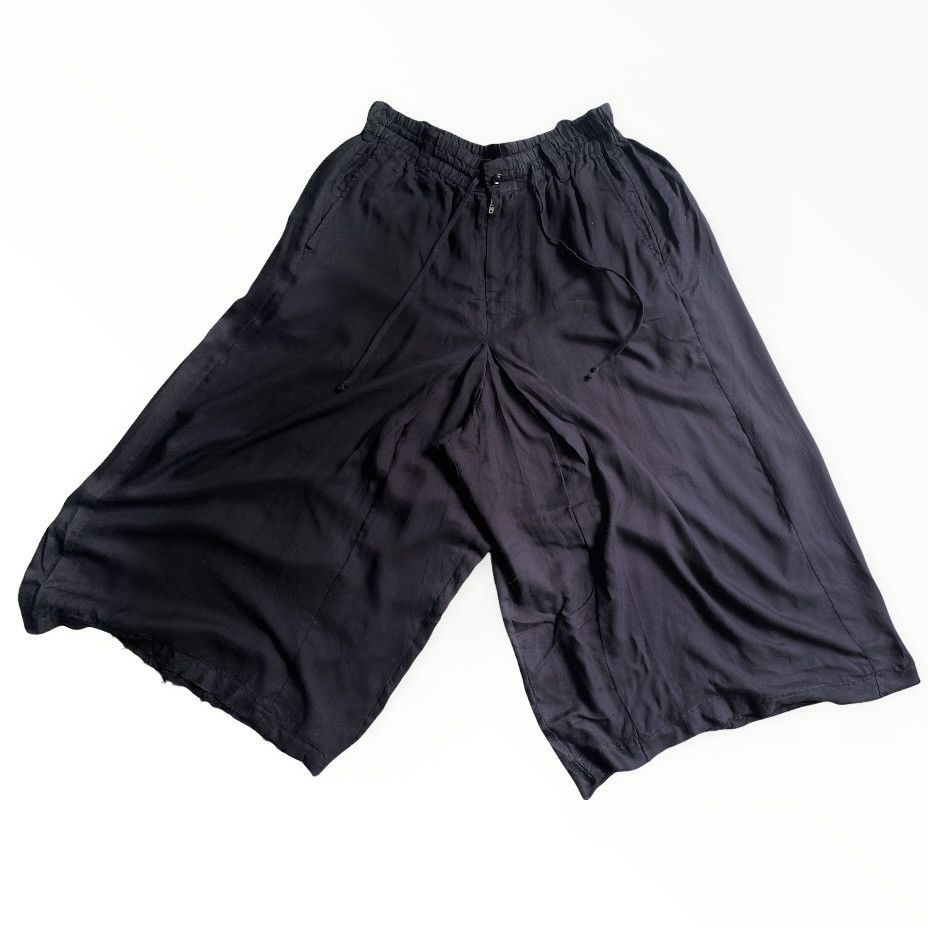image of Yohji Yamamoto S’Yte Tencel Wide Leg Pants in Black, Men's (Size 32)