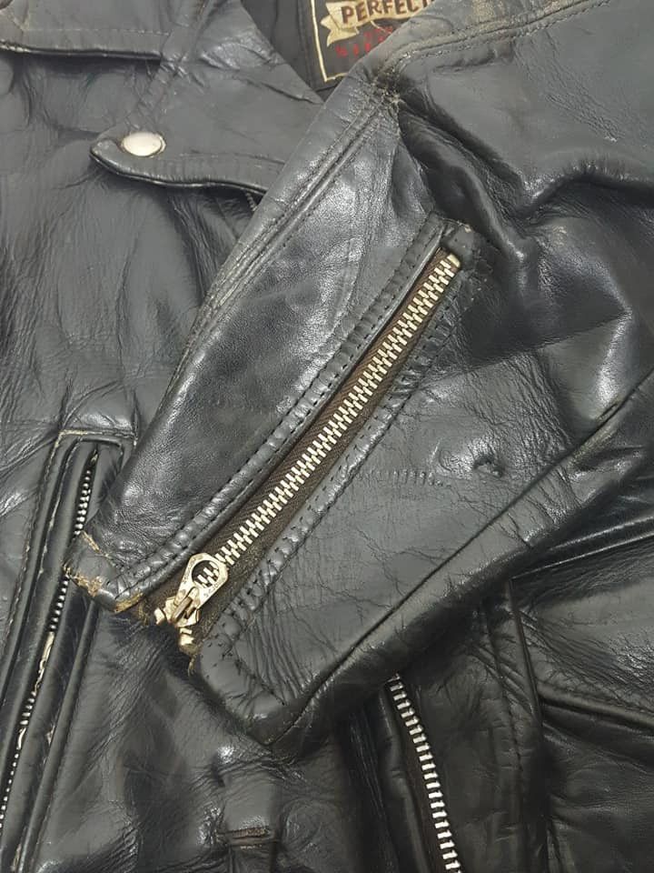 Schott × Vintage Vintage 50's 60's Schott Perfecto One Star Leather Jacket Size US XXS / EU 40 - 16 Thumbnail