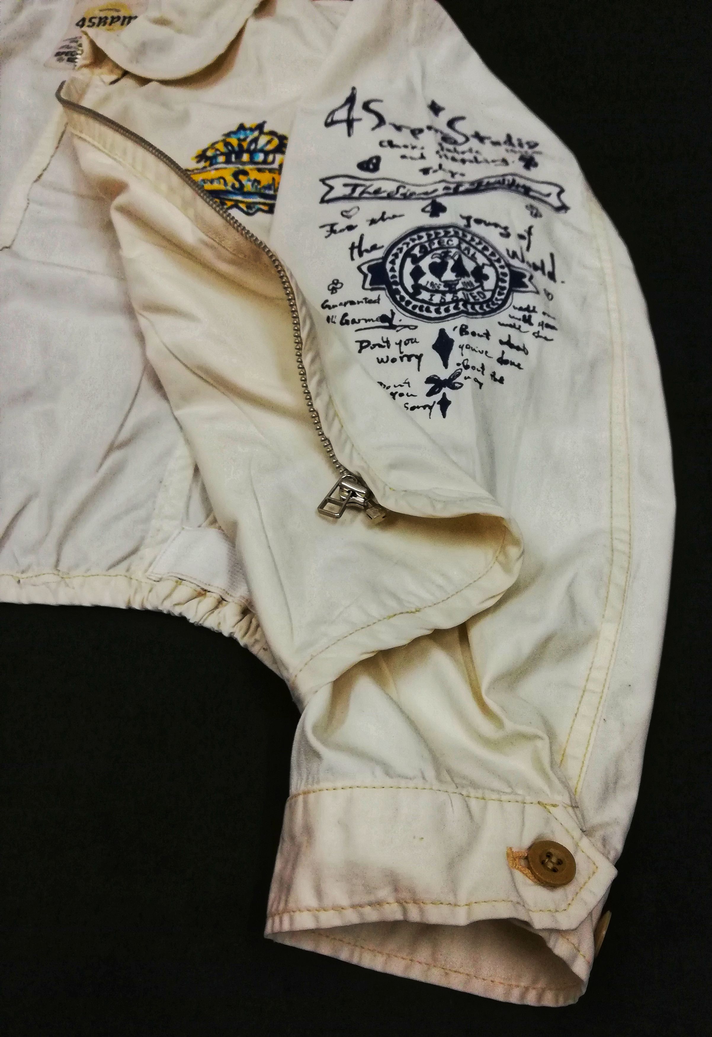 45rpm 🔥45 rpm Studio Japan White Minimalist Zipper Jacket🔥 Size US M / EU 48-50 / 2 - 5 Thumbnail