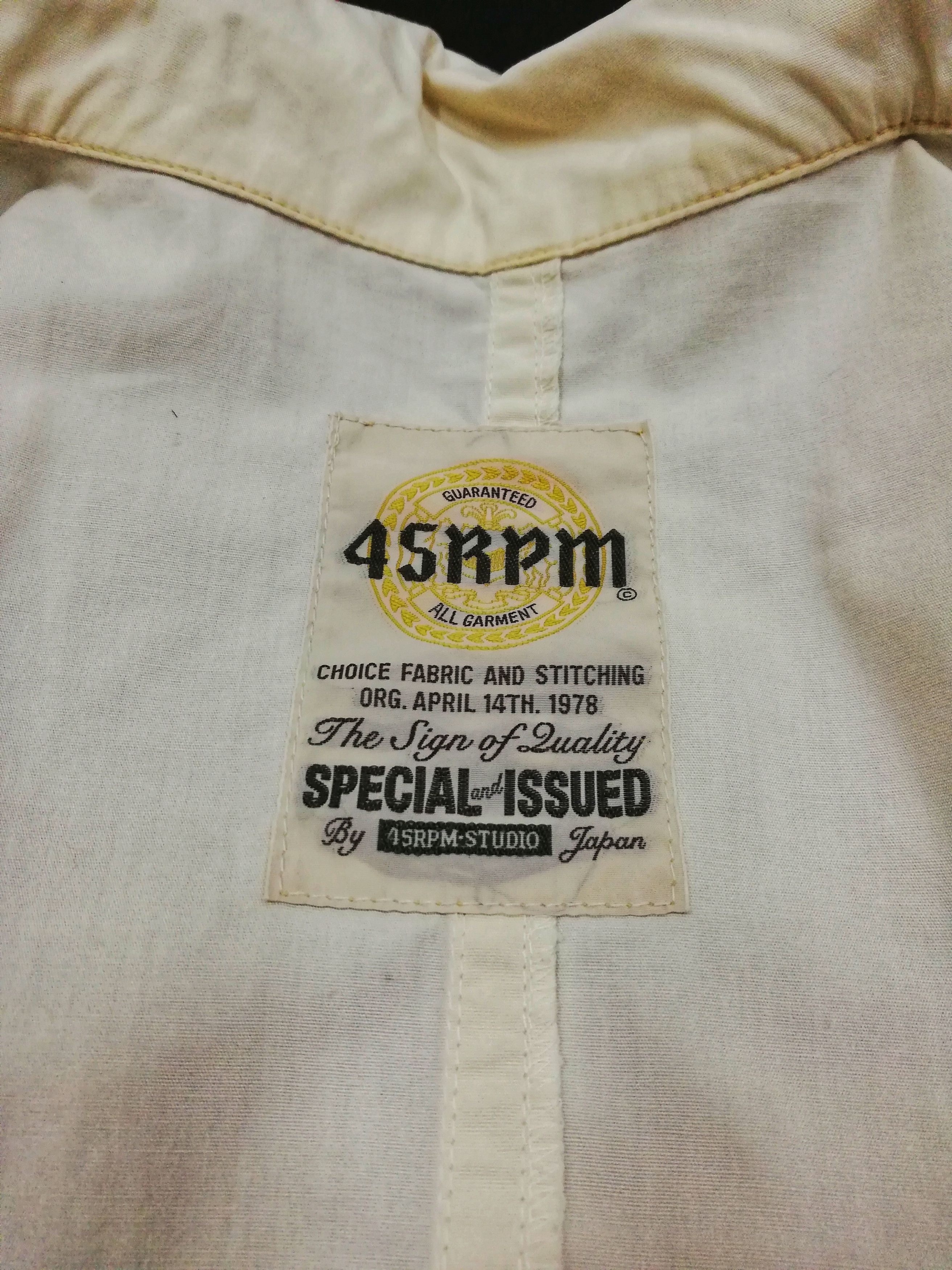 45rpm 🔥45 rpm Studio Japan White Minimalist Zipper Jacket🔥 Size US M / EU 48-50 / 2 - 8 Thumbnail