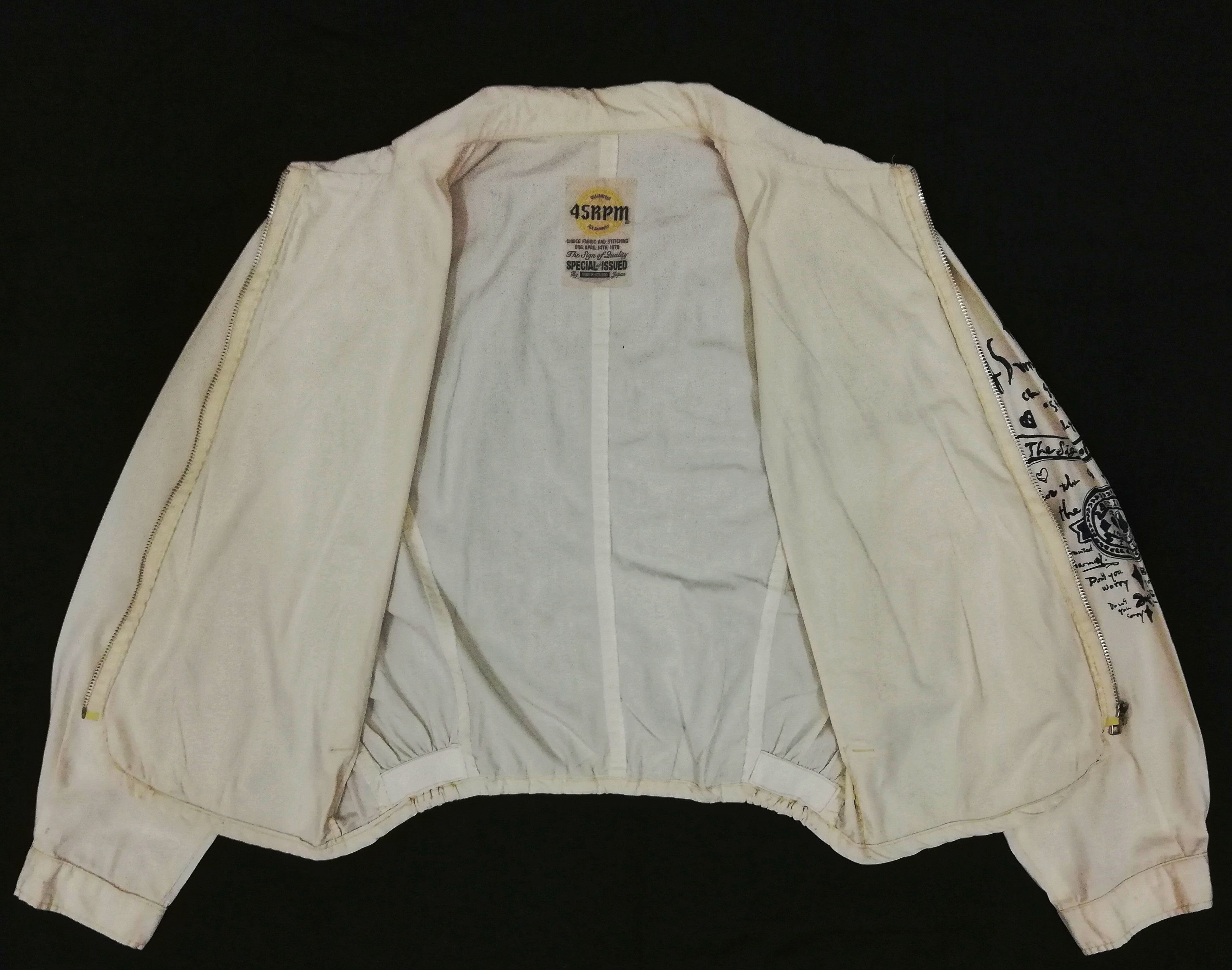 45rpm 🔥45 rpm Studio Japan White Minimalist Zipper Jacket🔥 Size US M / EU 48-50 / 2 - 6 Thumbnail