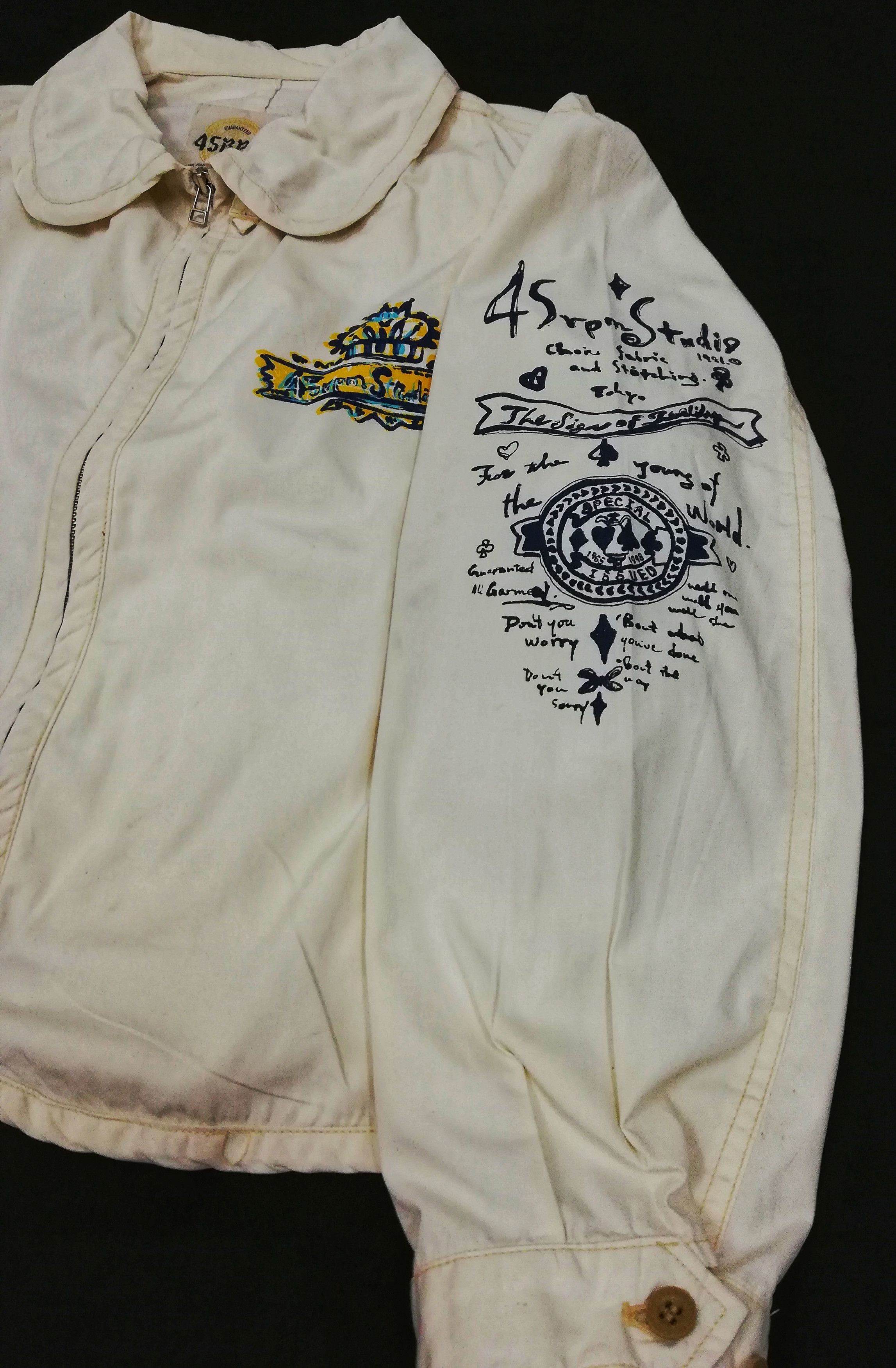 45rpm 🔥45 rpm Studio Japan White Minimalist Zipper Jacket🔥 Size US M / EU 48-50 / 2 - 4 Thumbnail